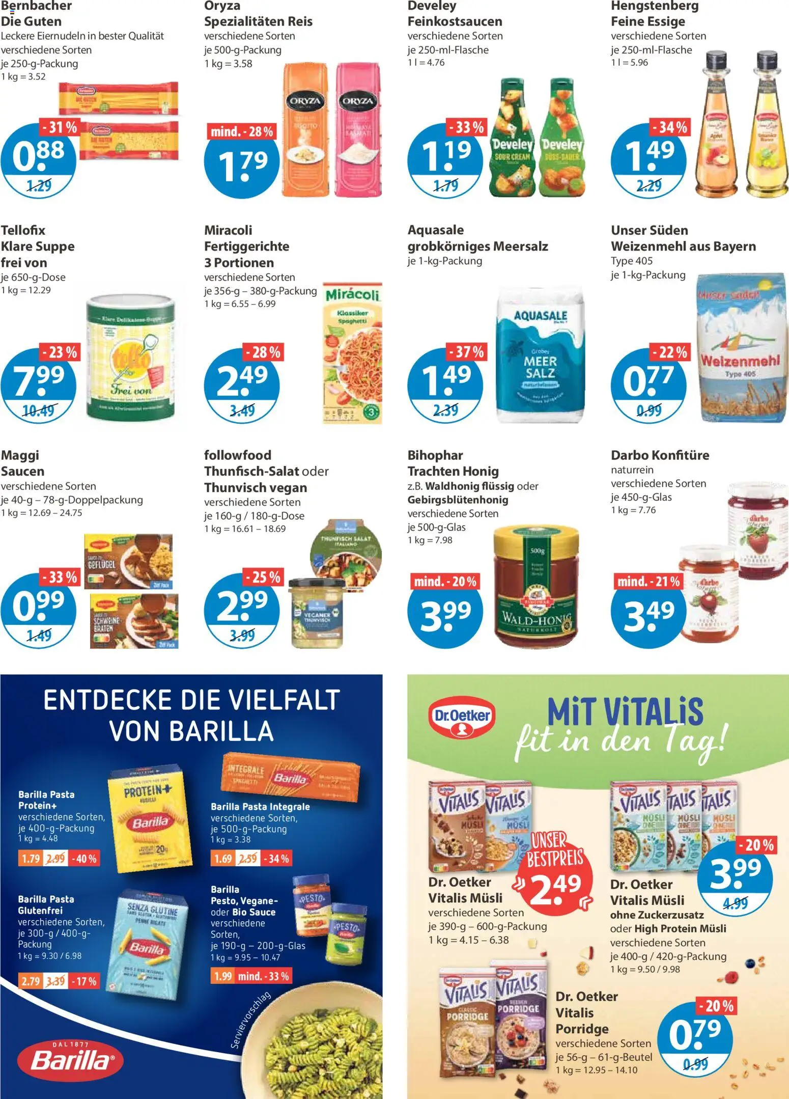 V-Markt - München – gültig ab 29.01.2026 | Seite: 7 | Produkte: Barilla, Weizenmehl, Salz, Fertiggerichte
