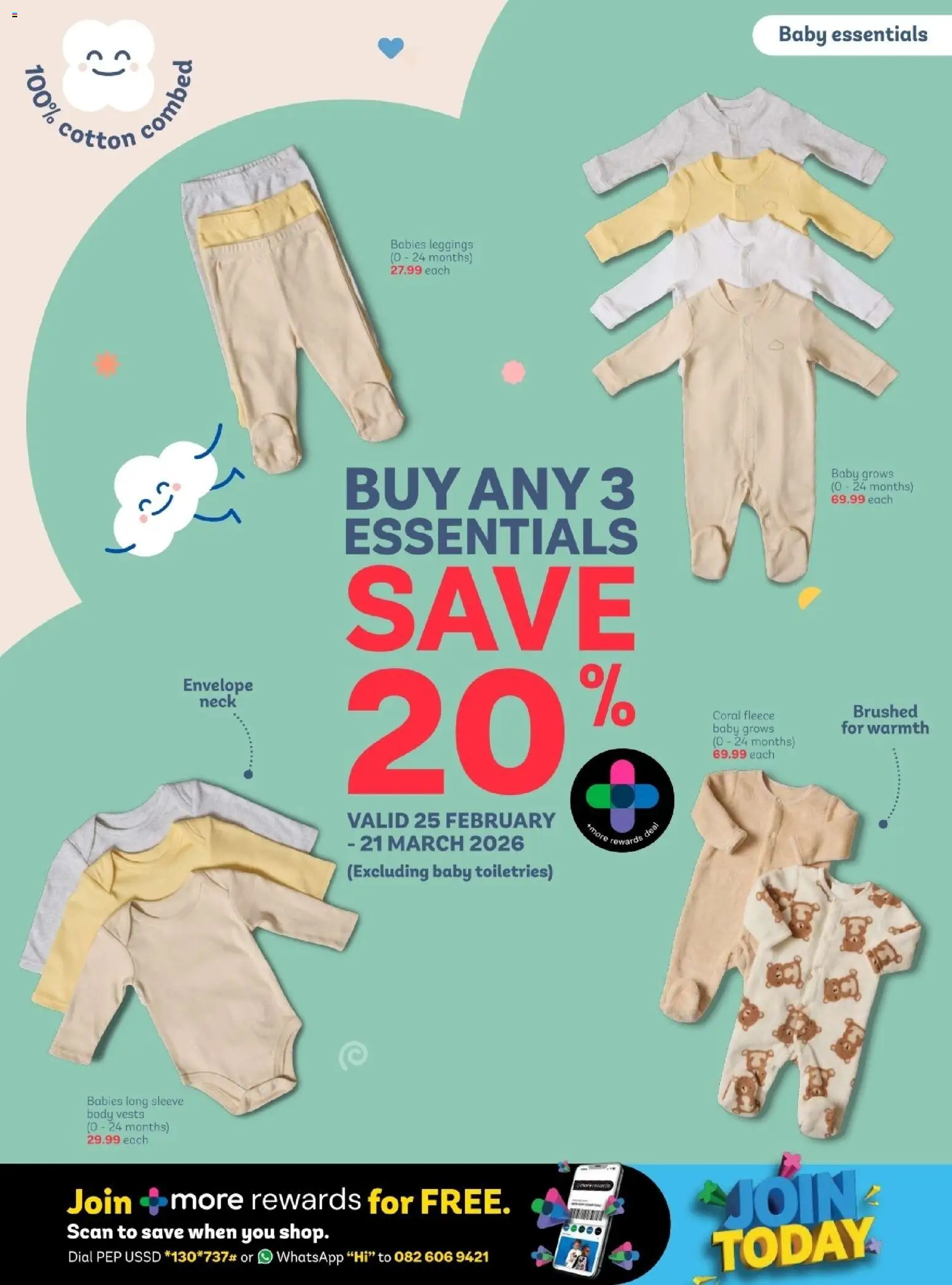 New PEP Stores catalogue – valid from 25.02.2026 | Page: 2 | Products: Leggings