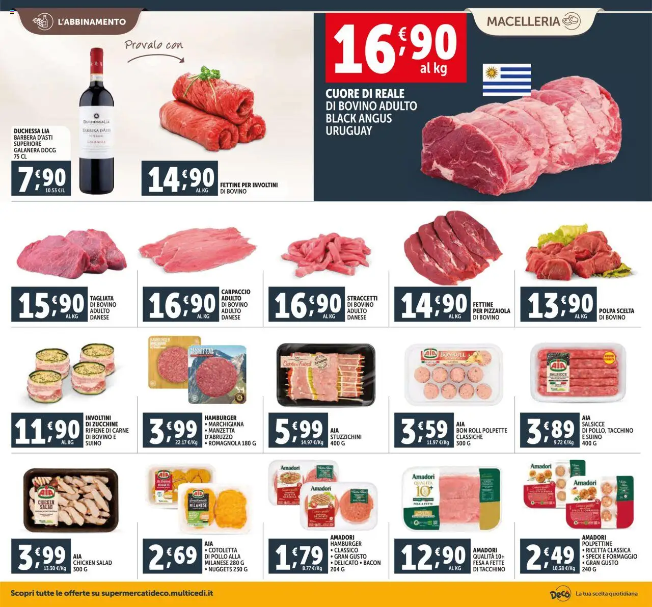 Volantino Decò del 16.10.2025 | Pagina: 6 | Prodotti: Pollo, Nuggets, Formaggio, Hamburger