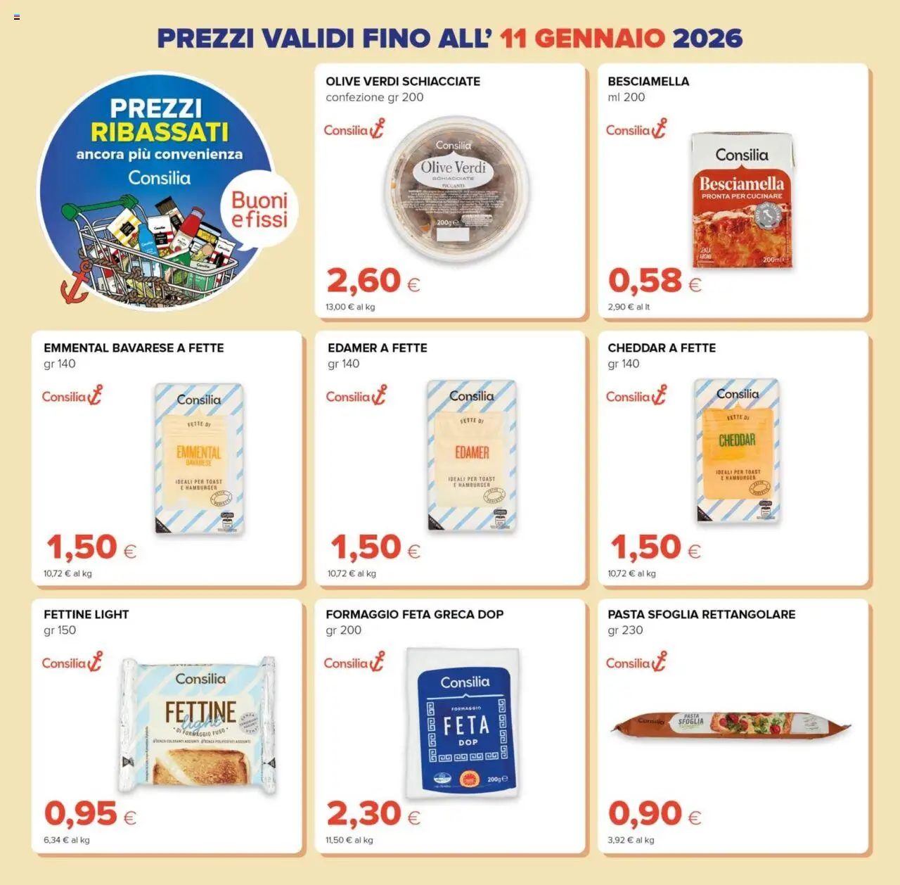 Volantino Tigre del 15.10.2025 | Pagina: 4 | Prodotti: Pasta sfoglia, Formaggio, Feta, Hamburger
