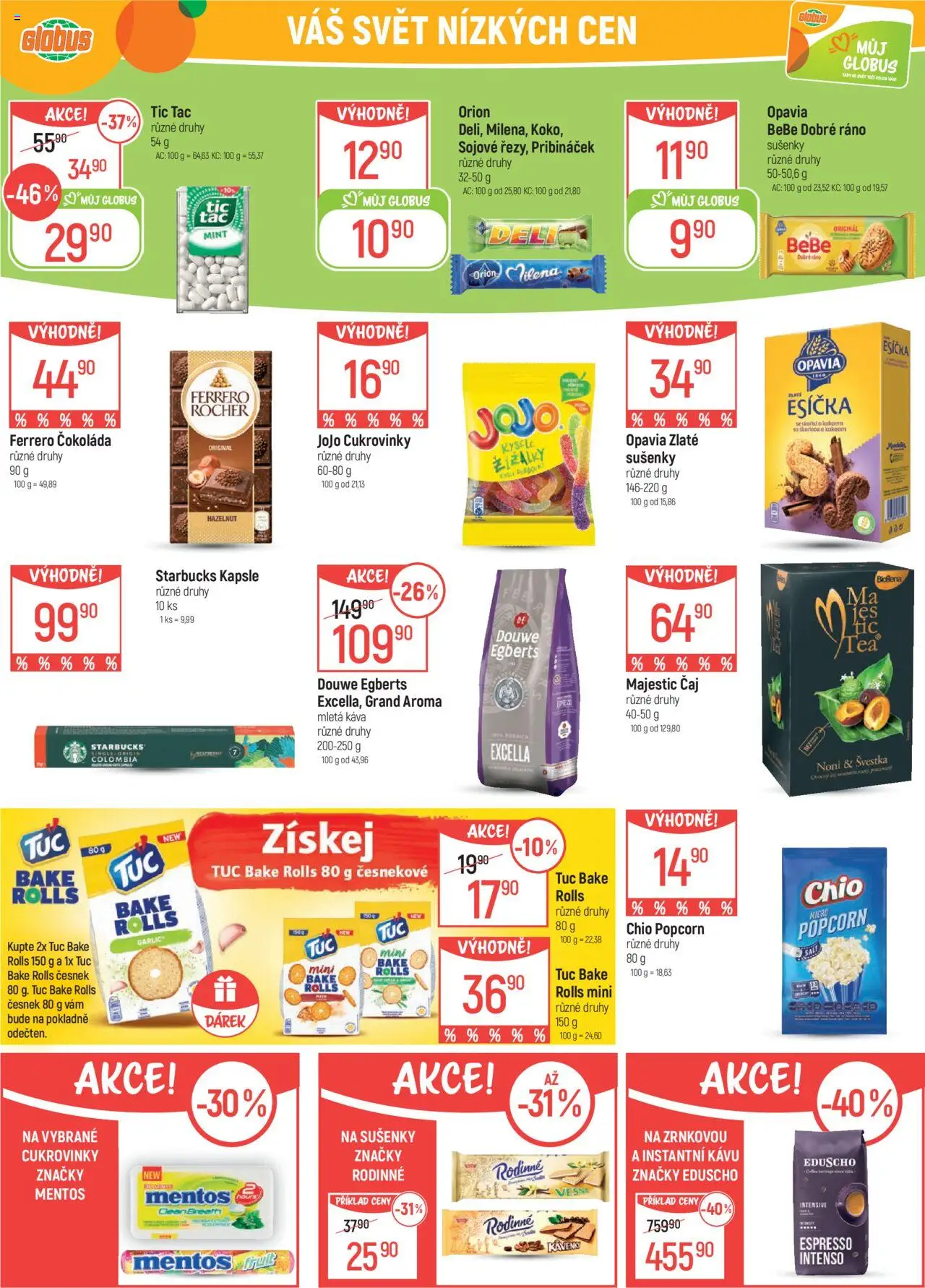 Globus leták - České Budějovice od 11.06.2025 | Strana: 31 | Produkty: Káva, Čokoláda, Tác, Mletá káva