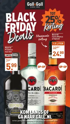 Gall en Gall - Black Friday - Voorbeeld van een folder van Gall en Gall, geldig van 24.11.2025
