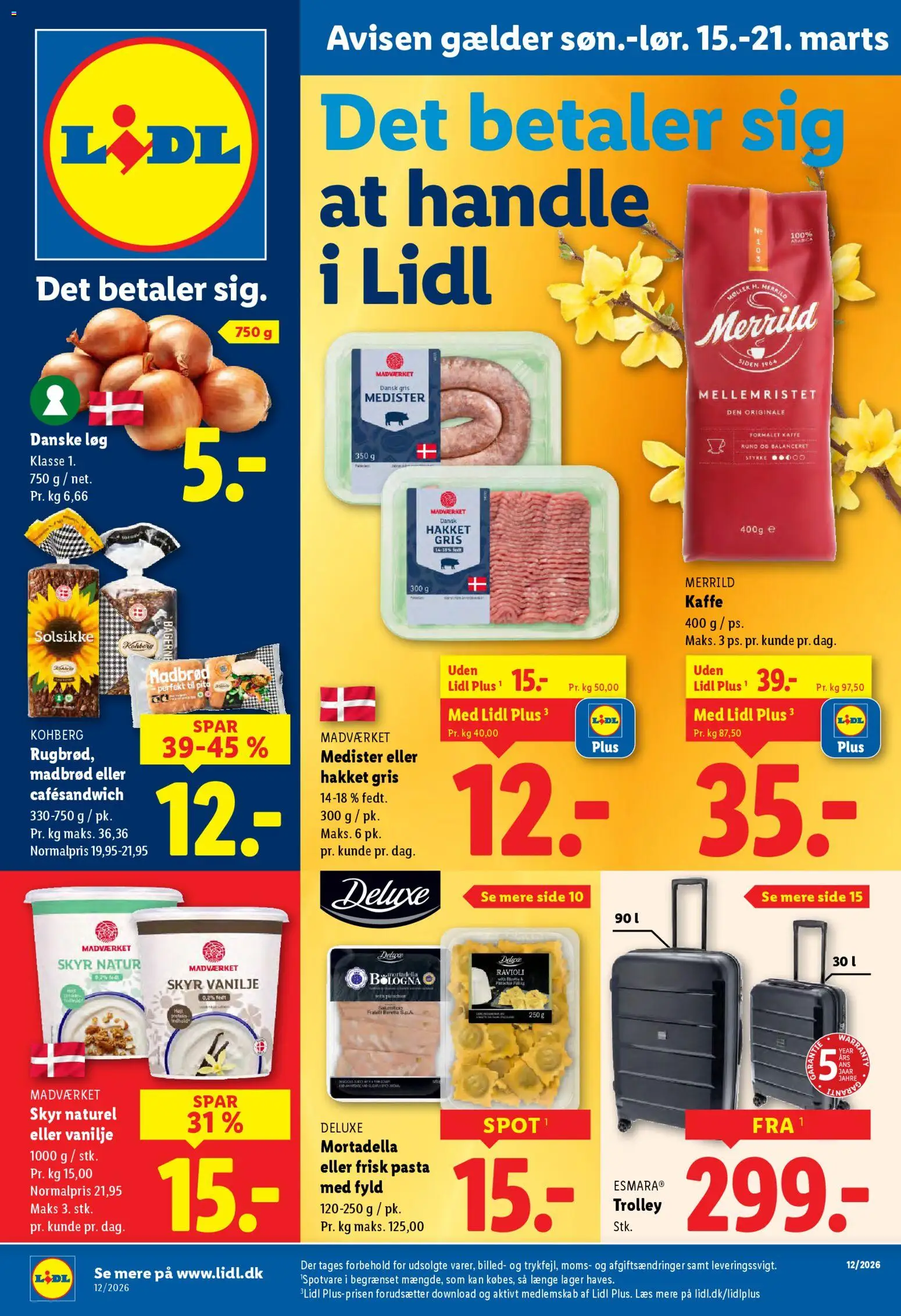 Lidl tilbudsavis – gyldig fra 15.03.2026 | Side: 1
