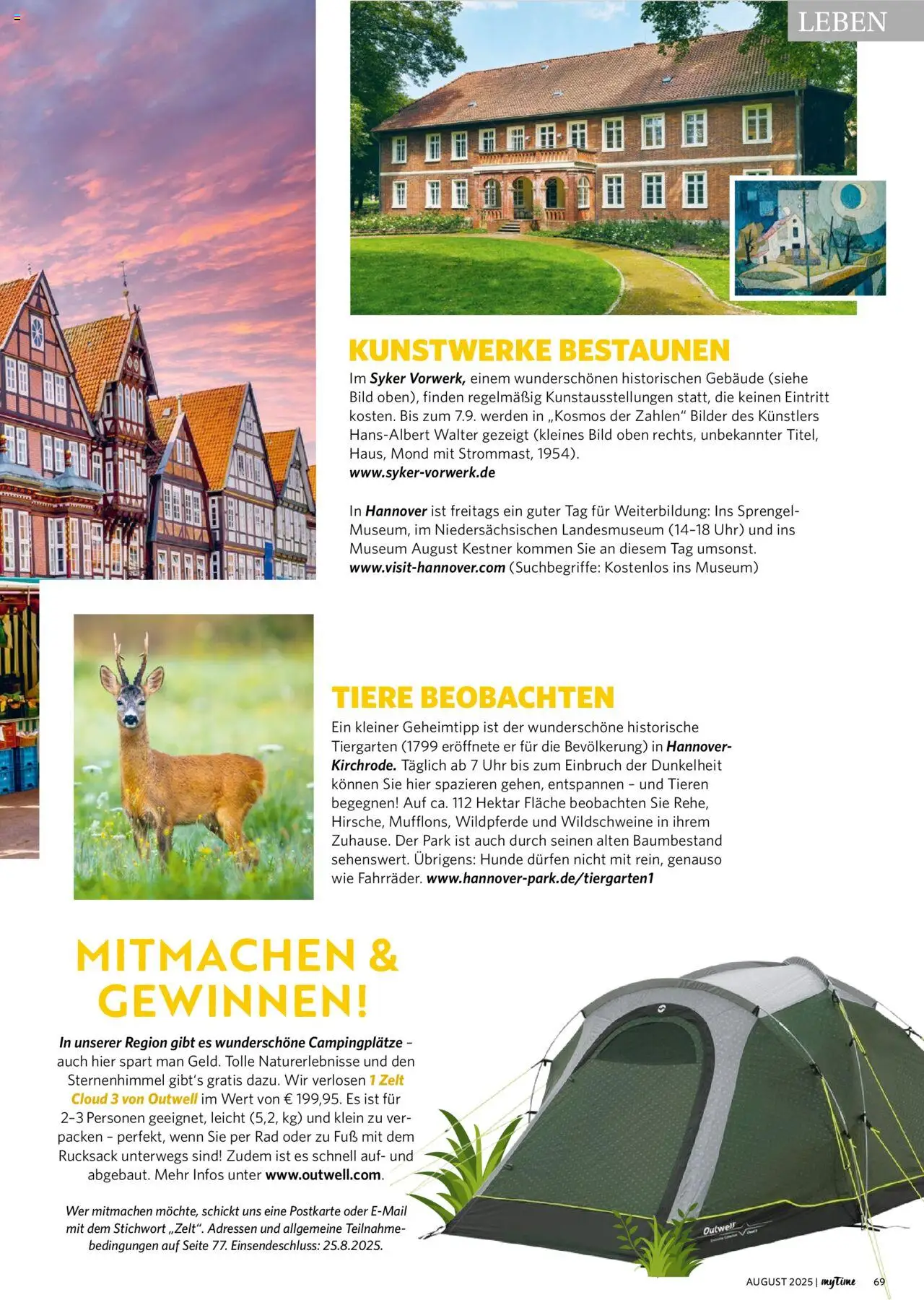 Famila Nordwest - myTime August 2025 - gültig ab dem 01.08.2025 | Seite: 69 | Produkte: Bilder, Rucksack, Uhr