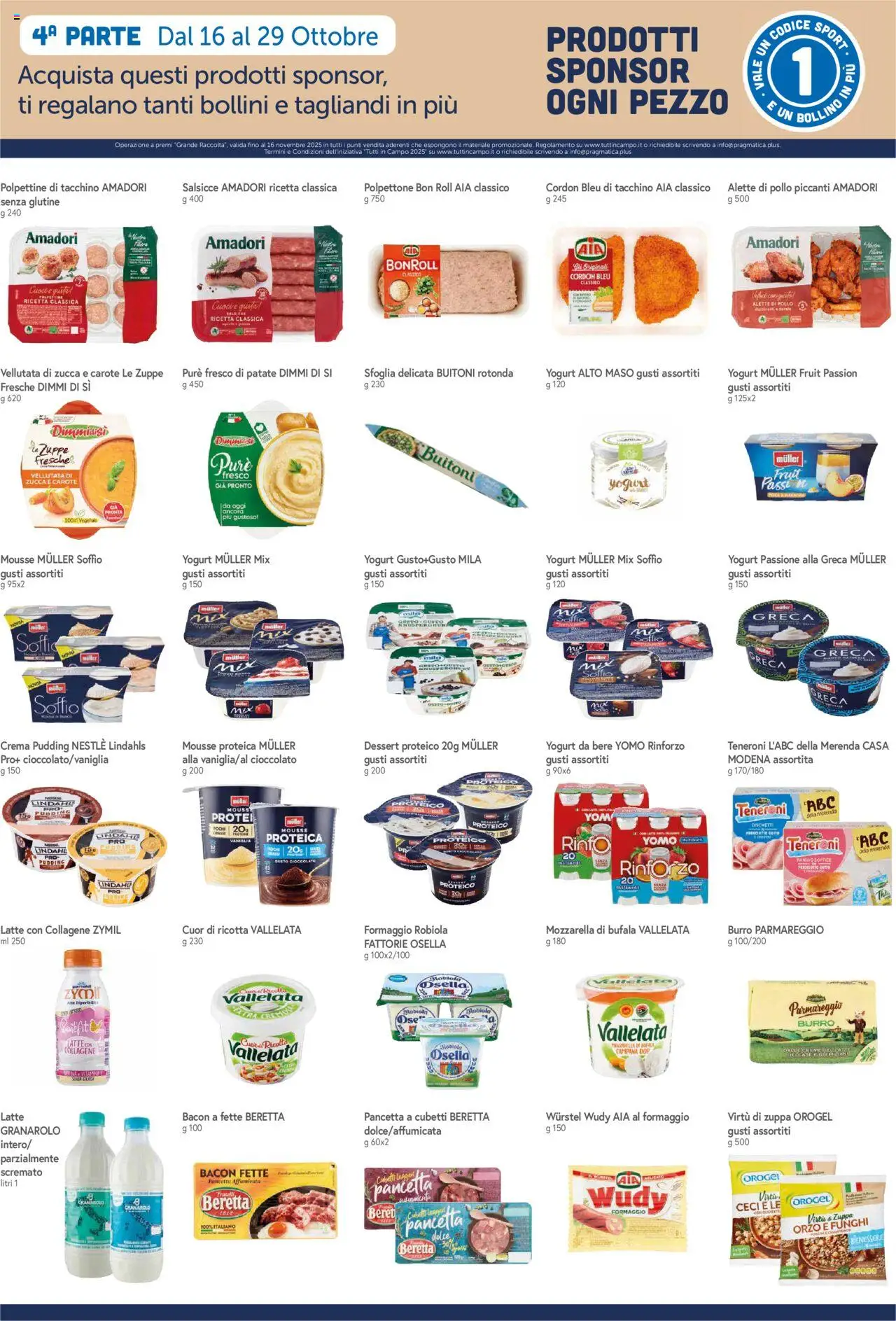 Volantino Galassia del 16.10.2025 | Pagina: 12 | Prodotti: Crema, Yogurt, Tacchino, Robiola