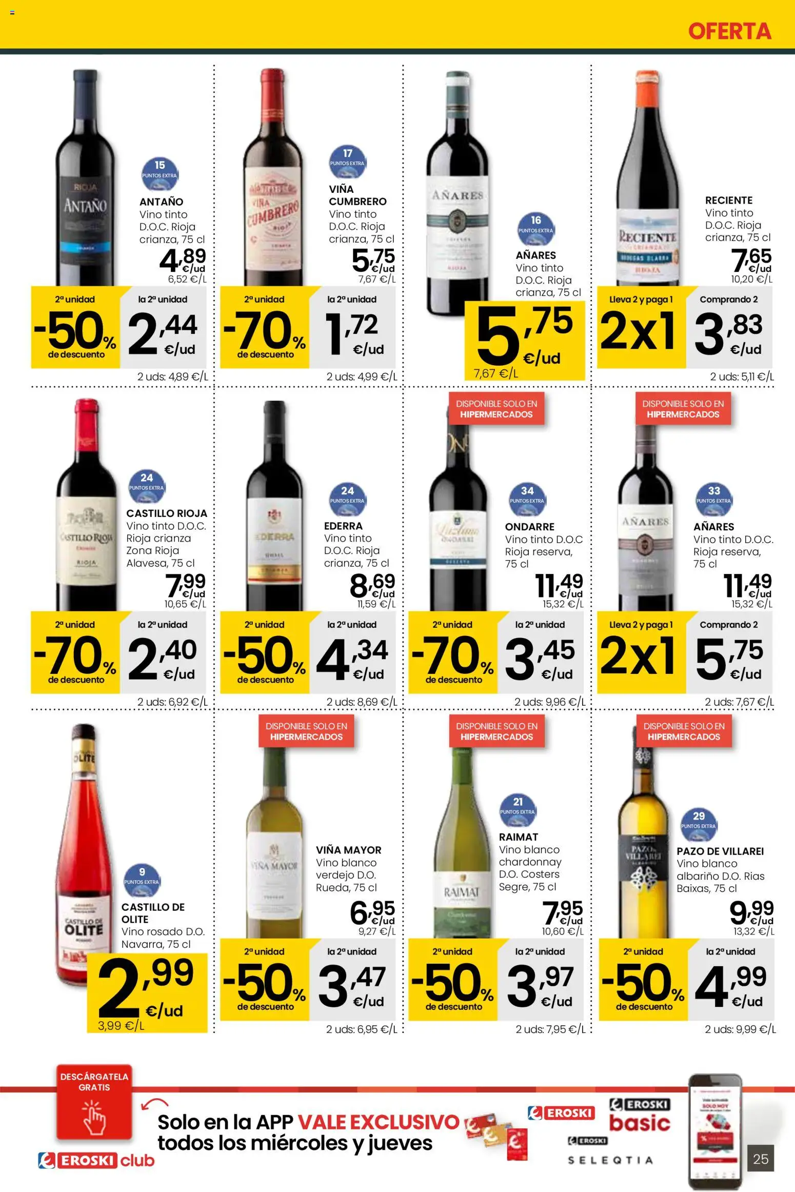 Eroski - Más de 2000 productos siempre a buen precio │ válido desde el 15.01.2026 | Página: 25 | Productos: Vino rosado, Vino
