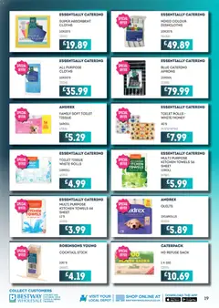 Preview of Bestway - All deals in one place, tailored for catering businesses. valid from 27.02.2026 | Page: 19 | Products: Towels, Toilet, Kitchen