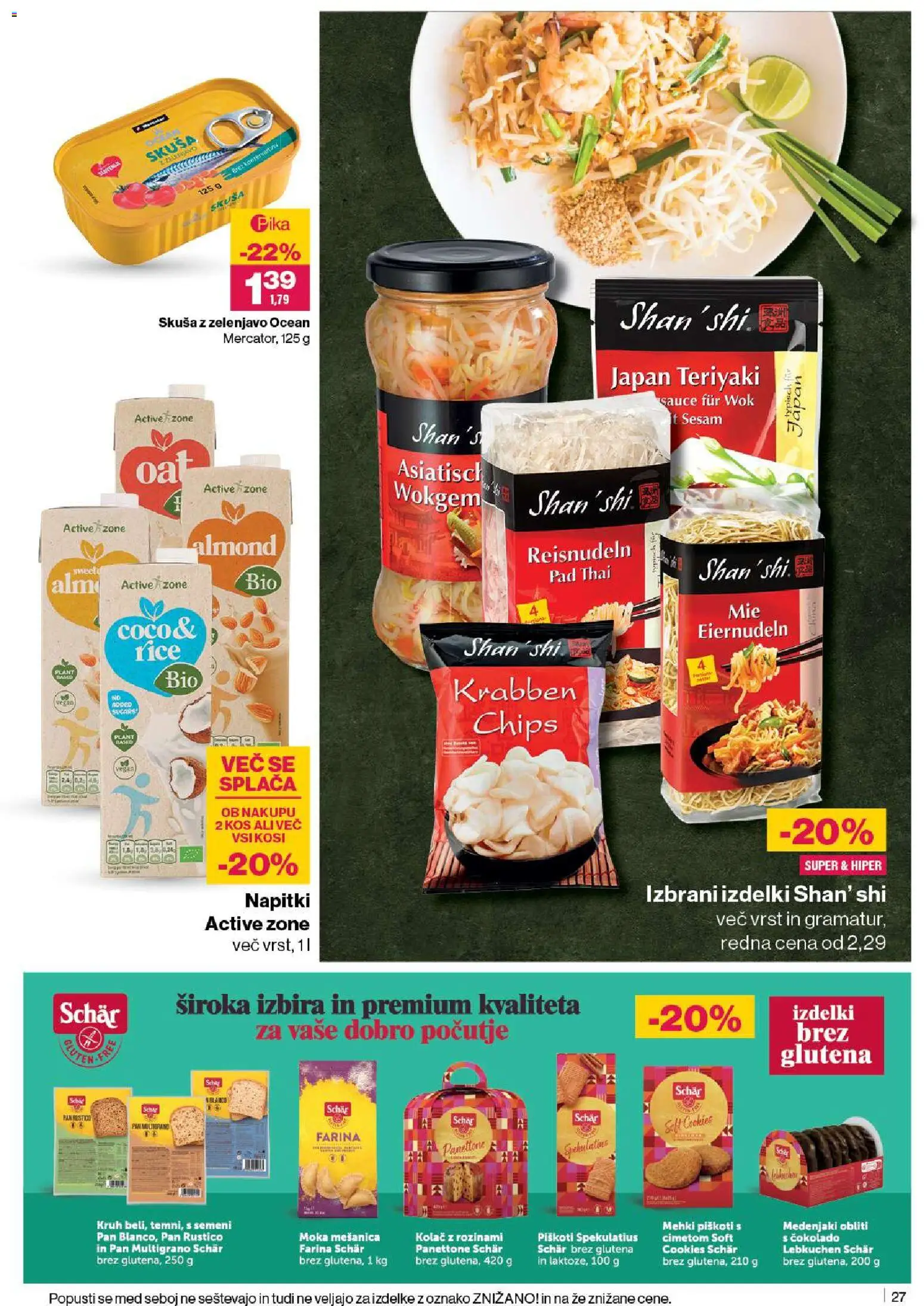 Novi Mercator katalog ponudbe – veljaven od 13.11.2025 | Stran: 29 | Izdelki: Moka, Napitki, Kruh, Piskoti
