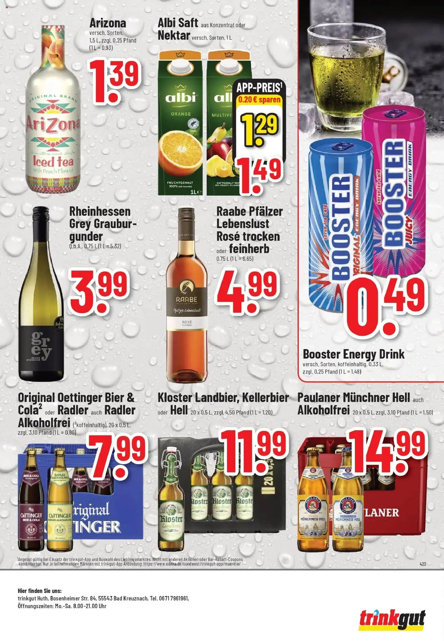 Trinkgut Prospekt Bad Kreuznach	 – gültig ab 07.04.2026 | Seite: 8 | Produkte: Energy, Bier, Saft, Uhr