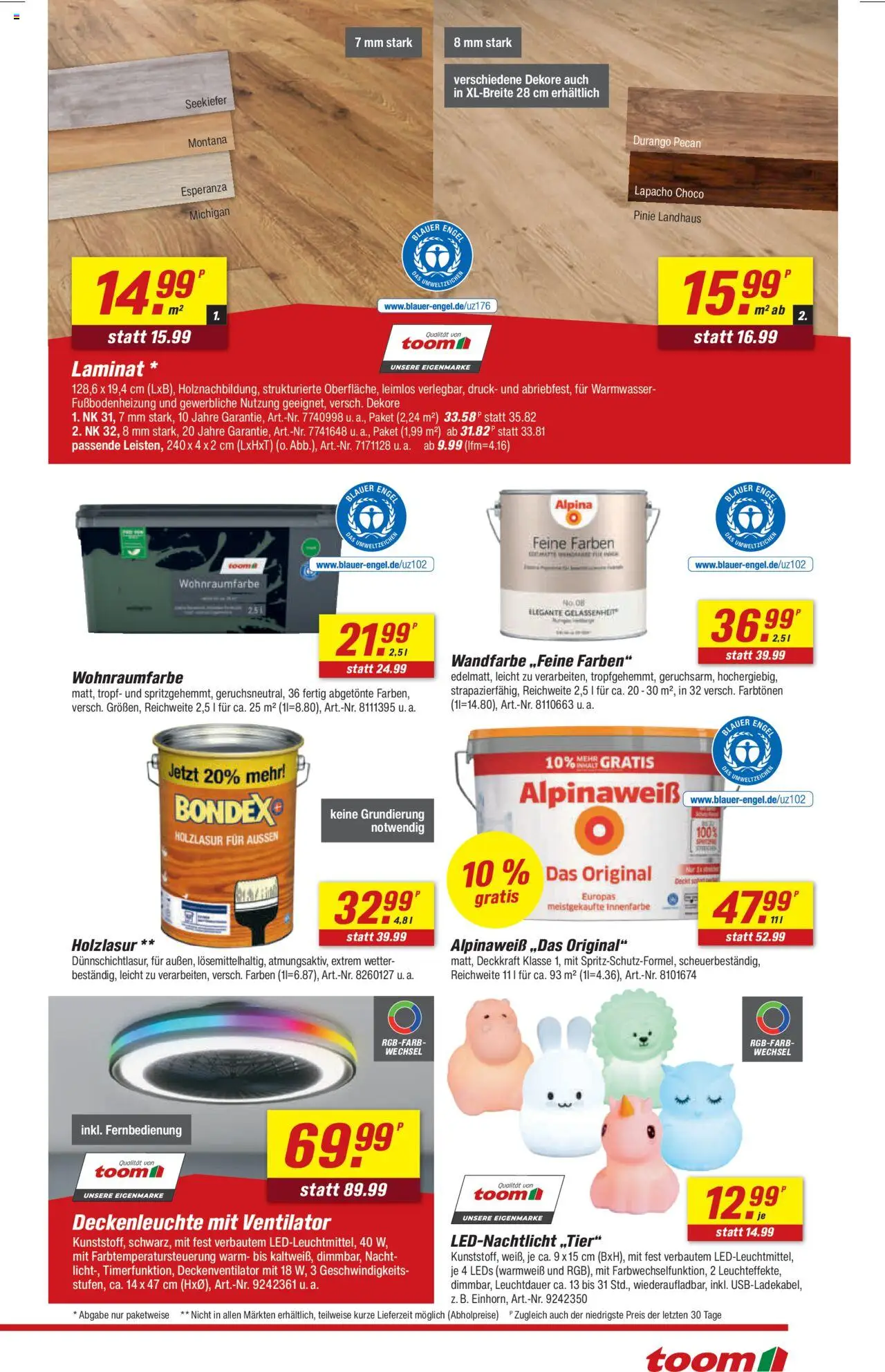 Toom Baumarkt Prospekt 	 - gültig ab dem 21.06.2025 | Seite: 13 | Produkte: Ventilator, Wandfarbe