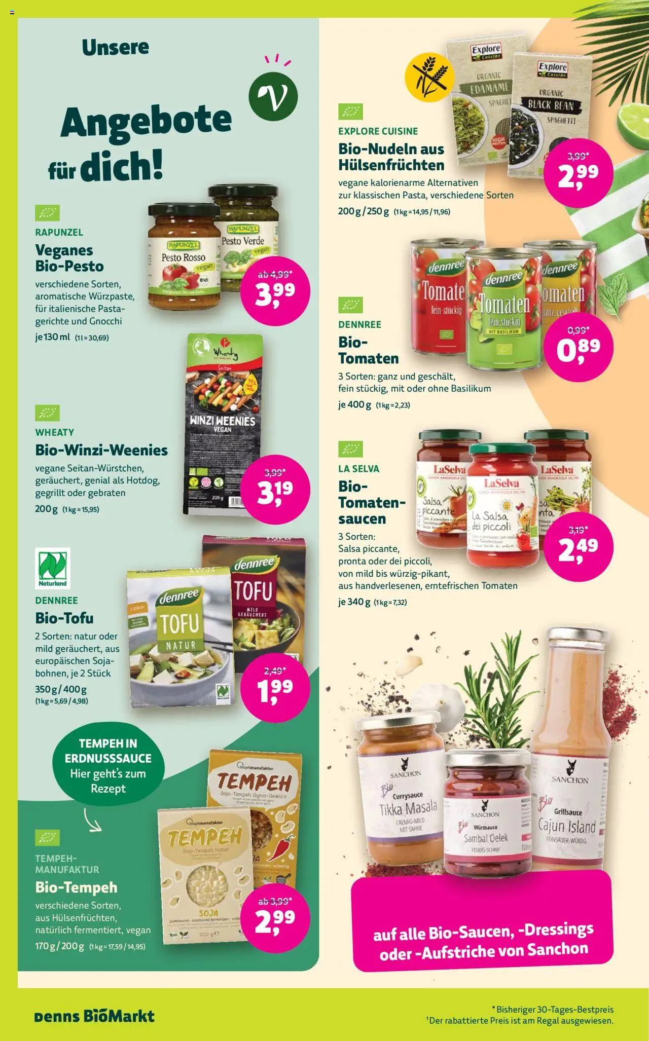 Denns BioMarkt Angebote gültig ab 13.08.2025 | Seite: 6 | Produkte: Sahne, Regal, Hajdina liszt, Tomaten