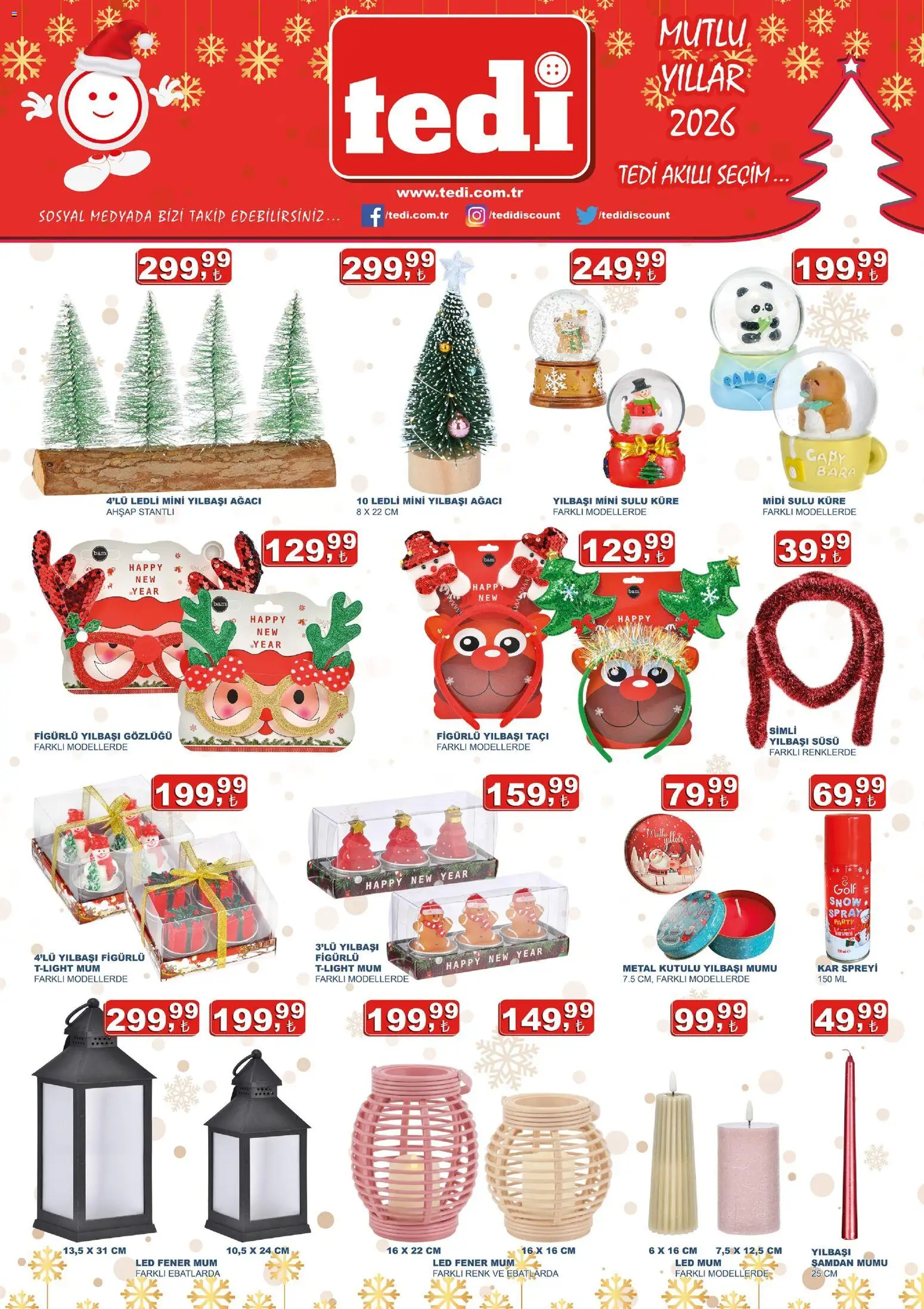 Tedi  - Katalog - 10.12.2025 tarihinden itibaren geçerlidir | Sayfa: 1 | Ürünler: Küre