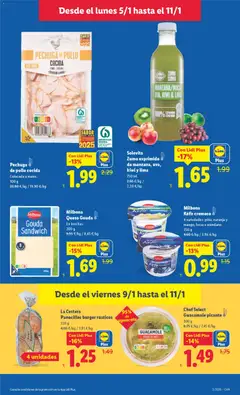 Vista previa Solevita Zumo exprimido de manzana, uva, kiwi y lima, Zumo exprimido de manzana, uva, kiwi y lima 750 ml válido desde el 05.01.2026 | Página: 19