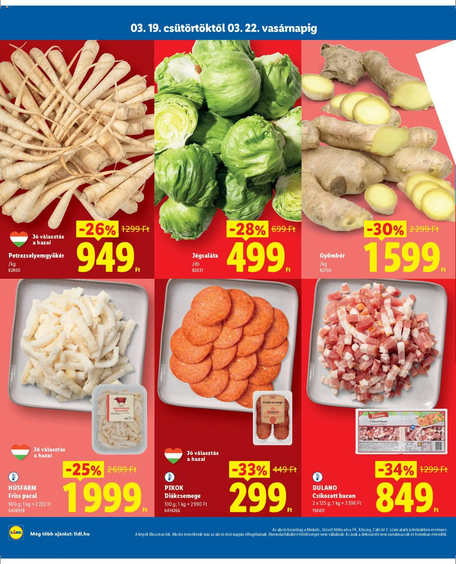 Lidl akciós ujság - amely érvényes a következő dátumtól: 19.03.2026 | Oldal: 2