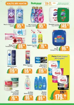 26.02.2026 tarihinden itibaren geçerli olan Hakmar kataloğu önizlemesi | Sayfa: 7 | Ürünler: Şampuan, Krem, Sabun, Yumuşatıcı