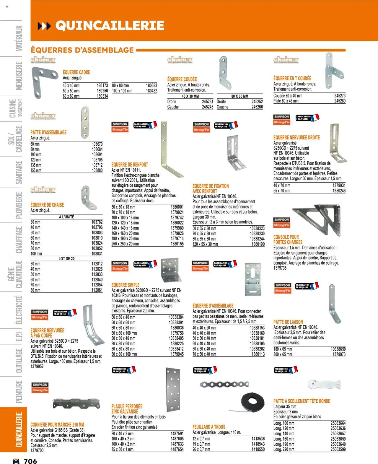  | Page: 706 | Produits: Étagère, Chaise, Portes, Thé