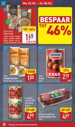 Aldi - Folder week 6 - Voorbeeld van een folder van Aldi, geldig van 02.02.2026 | Pagina: 12 | Producten: Ham, Zak, Ketel, La