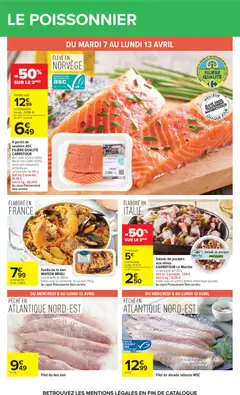 Carrefour - Prévisualisation de Carrefour catalogue valide à partir de 07.04.2026 | Page: 25 | Produits: Salade, Olives, Pêche, Poissonnerie