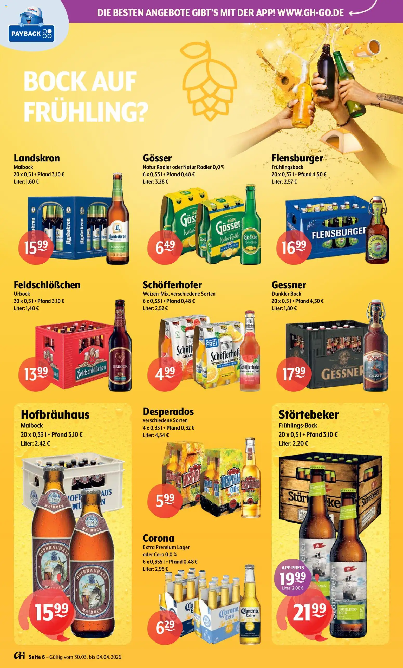 Getränke Hoffmann - Brandenburg – gültig ab 30.03.2026 | Seite: 6 | Produkte: Flensburger, Radler, Zitrone, Desperados