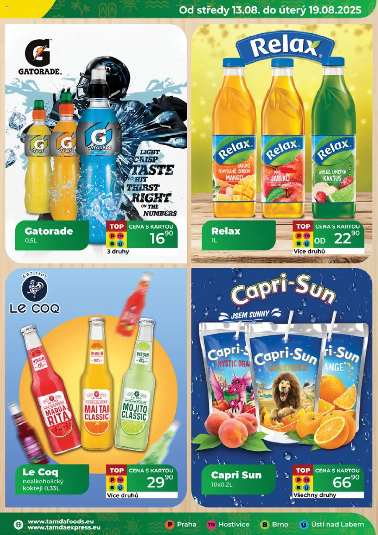 Tamda Foods leták od 13.08.2025 | Strana: 15 | Produkty: Mango, Mojito, Citron, Capri Sun