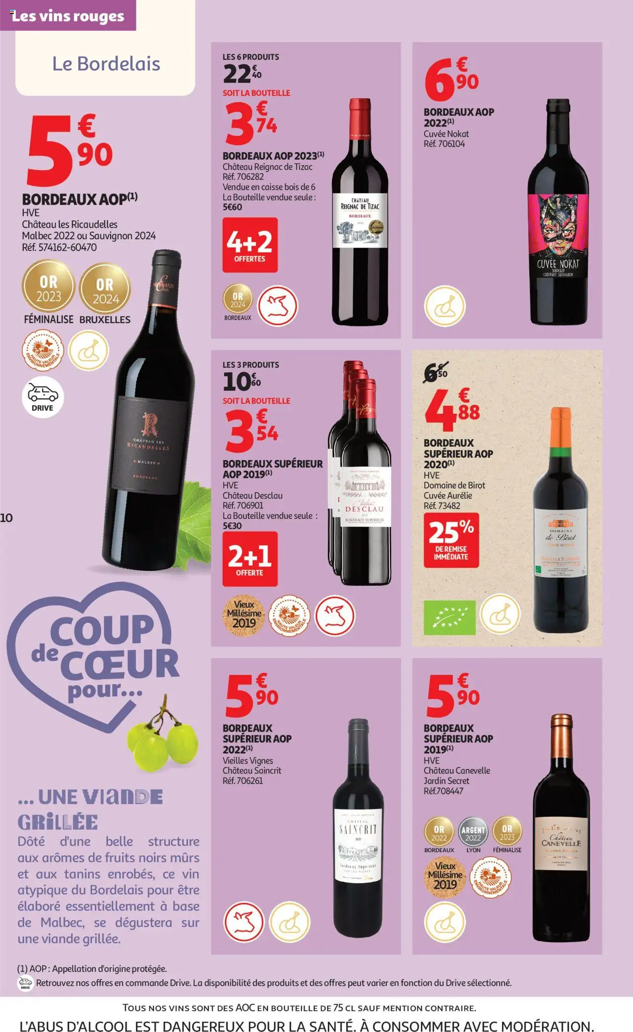 {H1} | Page: 10 | Produits: Base, Viande, Vin