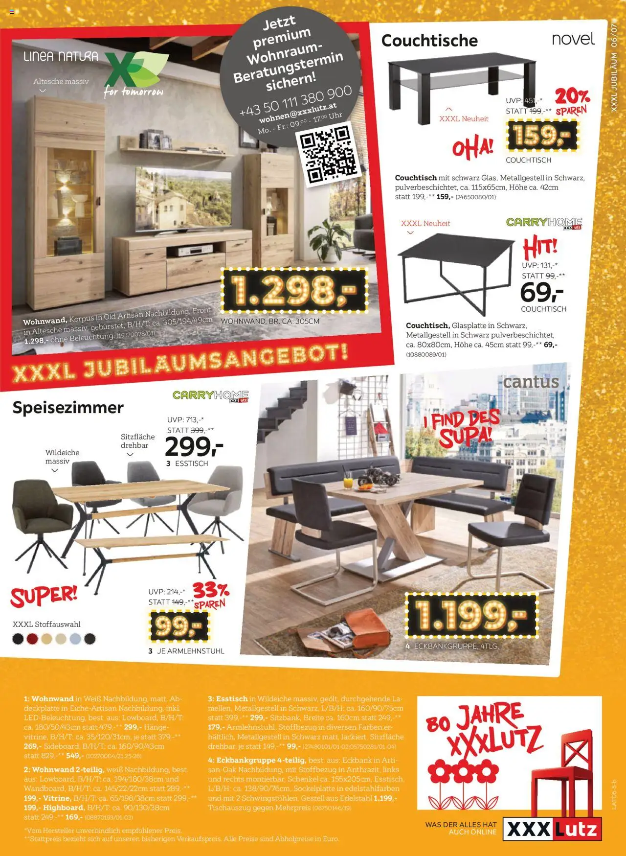 XXXLutz Prospekt aktuell von 10.06.2025 - Aktuelle Angebote | Seite: 7 | Produkte: Uhr, Couchtisch