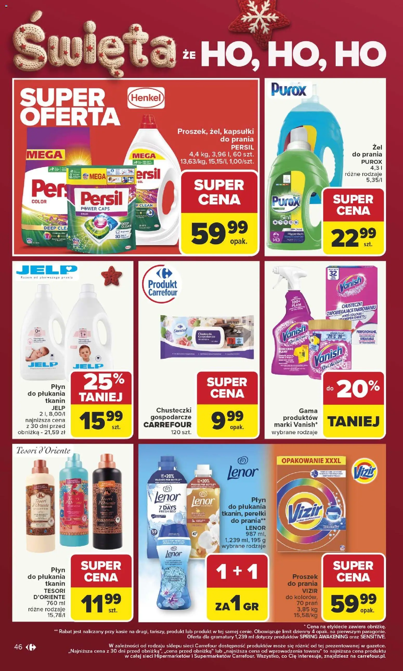 Carrefour Gazetka od 15.12.2025 | Strona: 50 | Produkty: Vanish, Tesori d'oriente, Persil, Kapsułki do prania