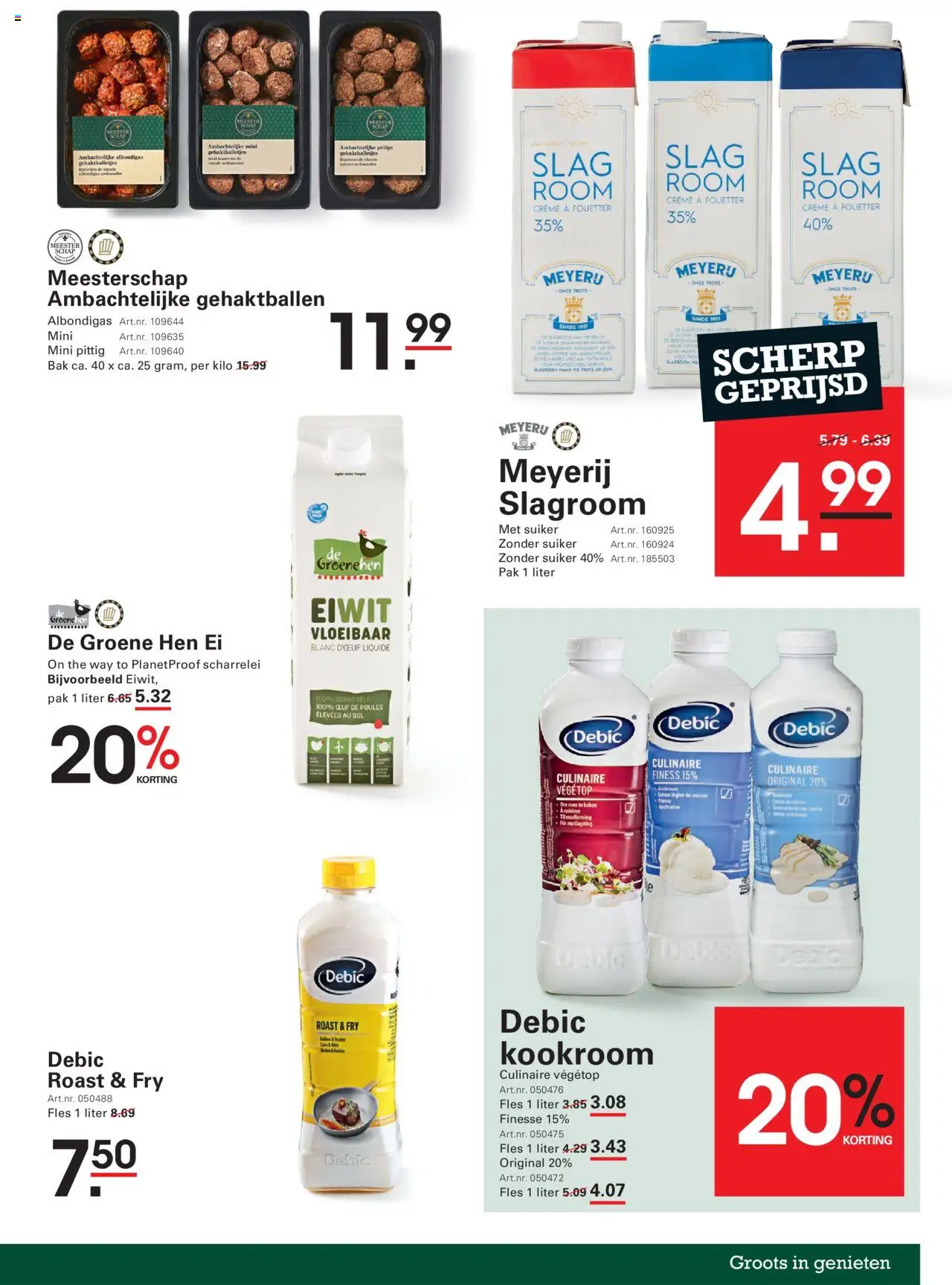  | Pagina: 11 | Producten: Waffelini, Room, Slagroom, Crème