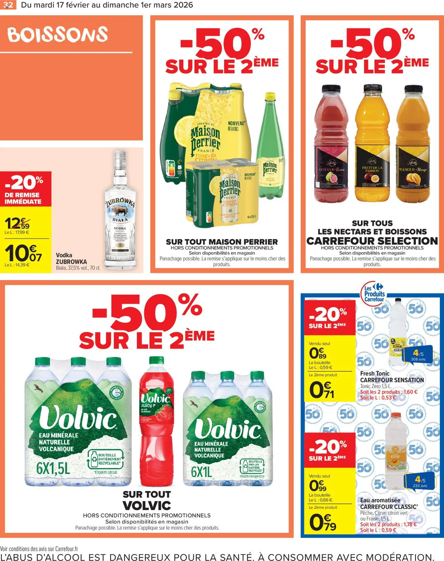 {H1} | Page: 34 | Produits: Volvic, Eau minérale, Citron, Fraise