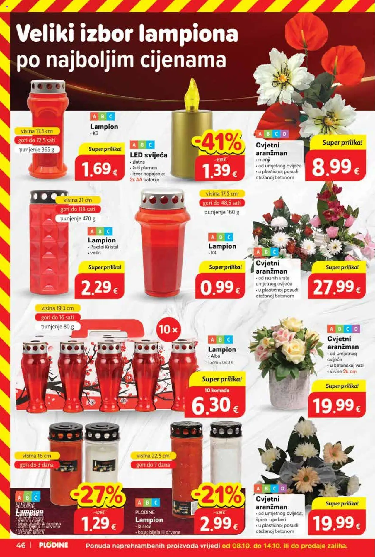 Plodine katalog | vrijedi od 08.10.2025 | Stranica: 46 | Proizvodi: Lampion, Baterije