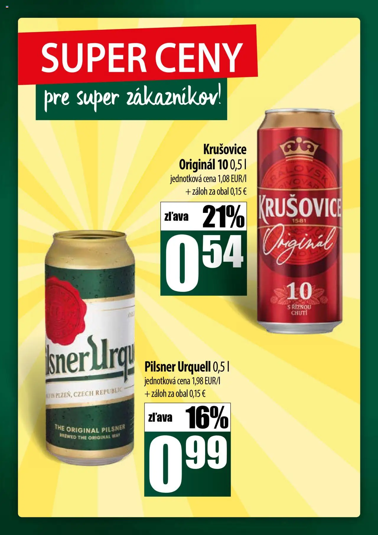 COOP Jednota široká ponuka │ platný od 17.07.2025 | Strana: 50 | Produkty: Pilsner Urquell, Krušovice
