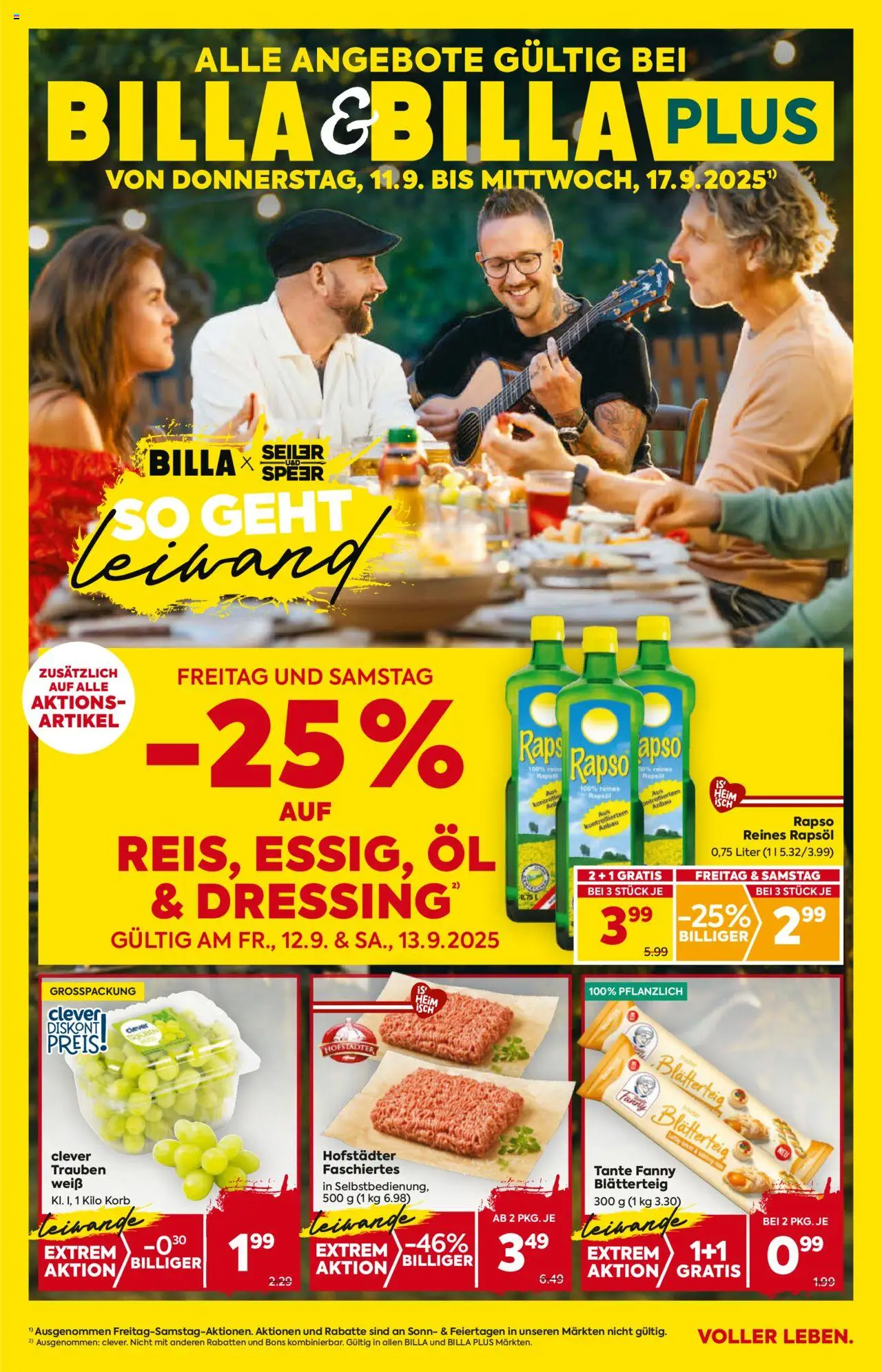 Billa AT akciós ujság - amely érvényes a következő dátumtól: 11.09.2025 | Oldal: 1 | Termékek: Só