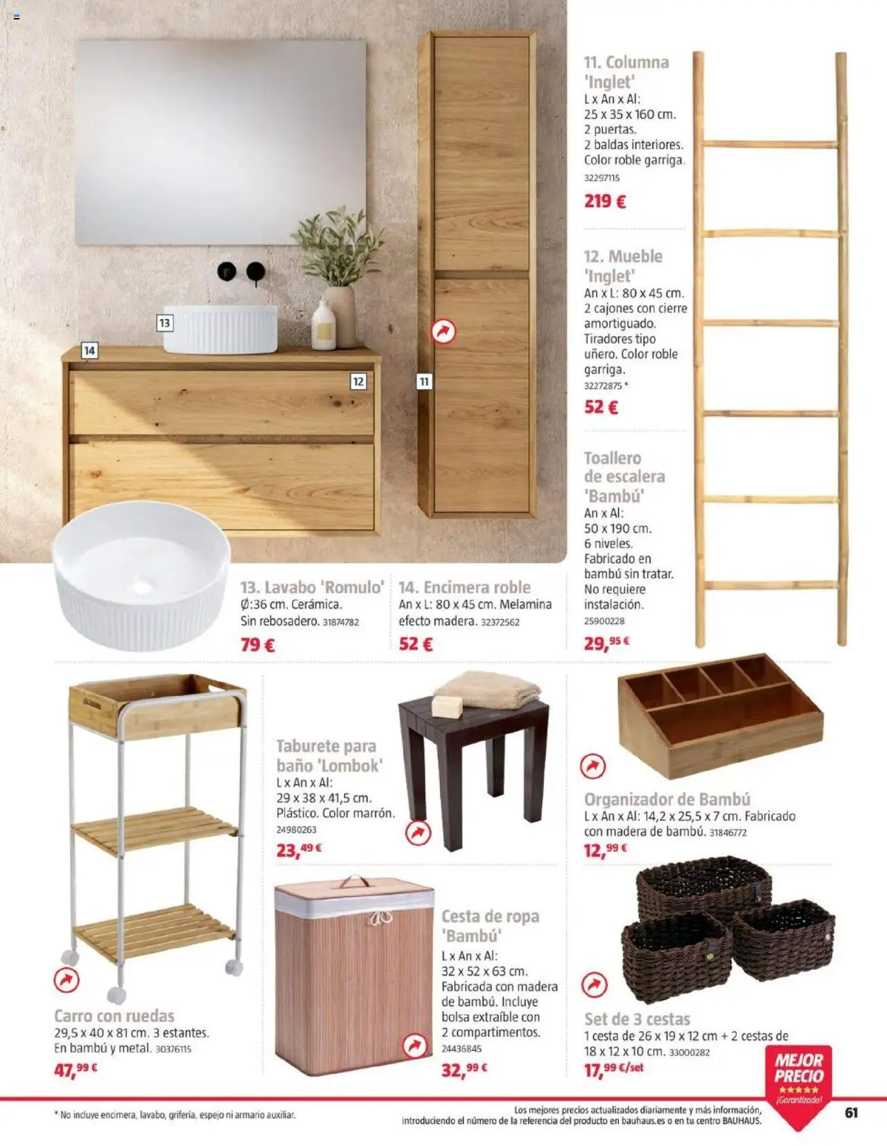 Bauhaus folleto │ válido desde el 05.08.2025 | Página: 61 | Productos: Taburete, Organizador, Ropa, Baño