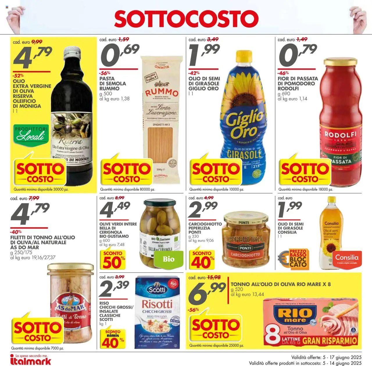 Volantino Italmark del 05.06.2025 | Pagina: 4 | Prodotti: Olio, Olive, Olio extra vergine, Olio di semi di girasole