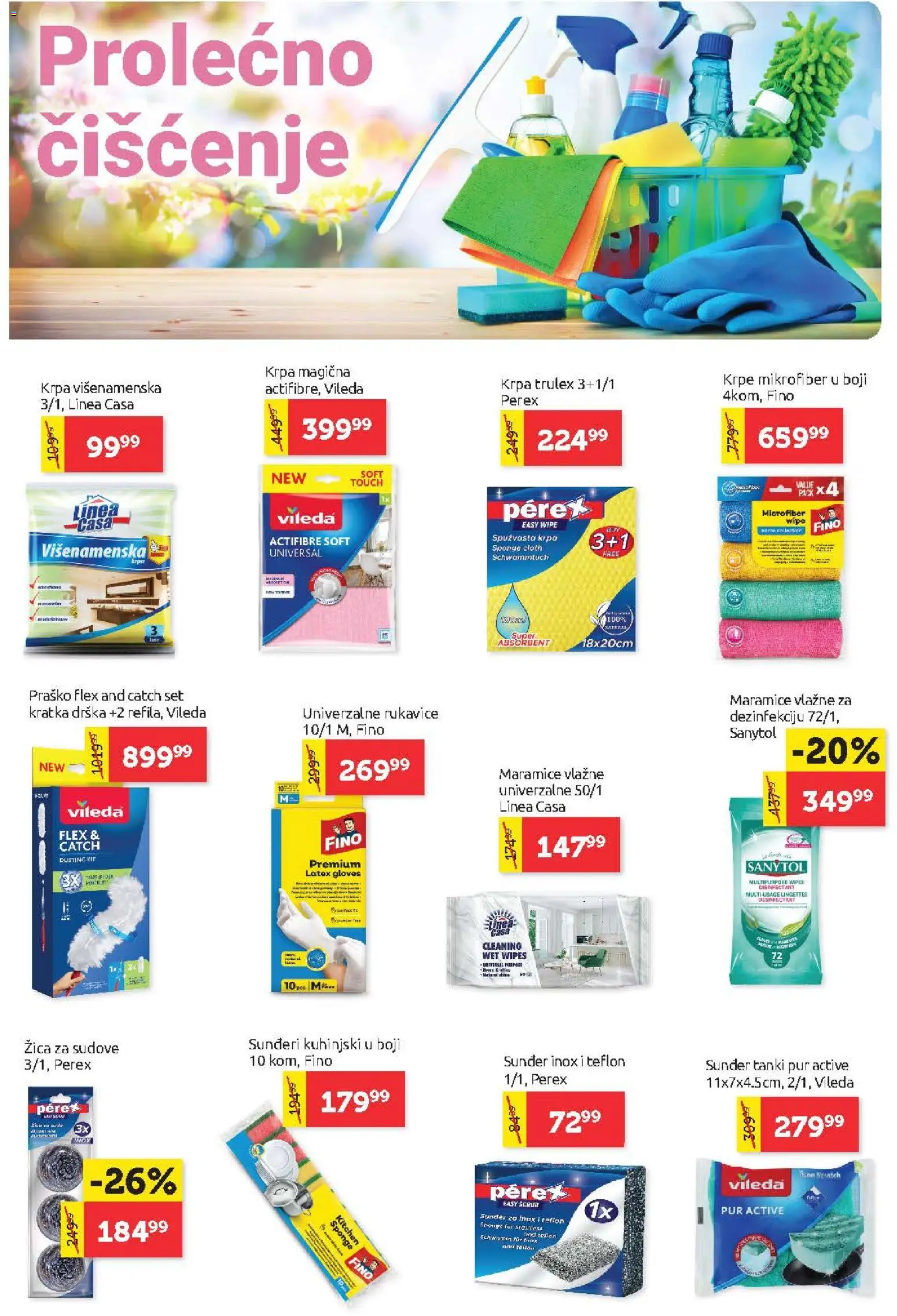 SuperVERO katalog - važi od 19.03.2026 | Strana: 26 | Proizvode: Rukavice, Vileda, Sanytol