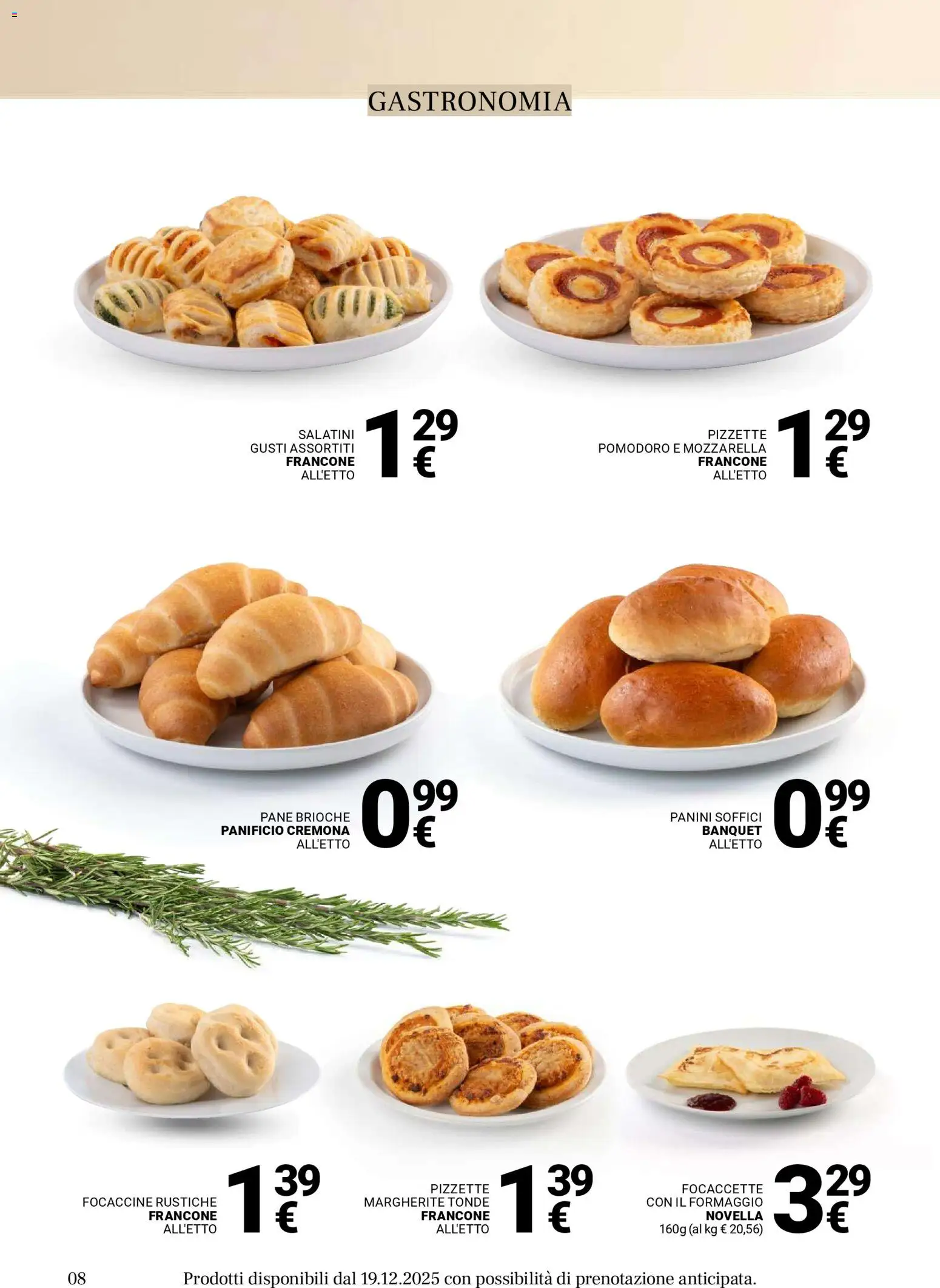 Volantino Gulliver del 17.11.2025 | Pagina: 8 | Prodotti: Pane, Mozzarella, Pomodoro, Formaggio