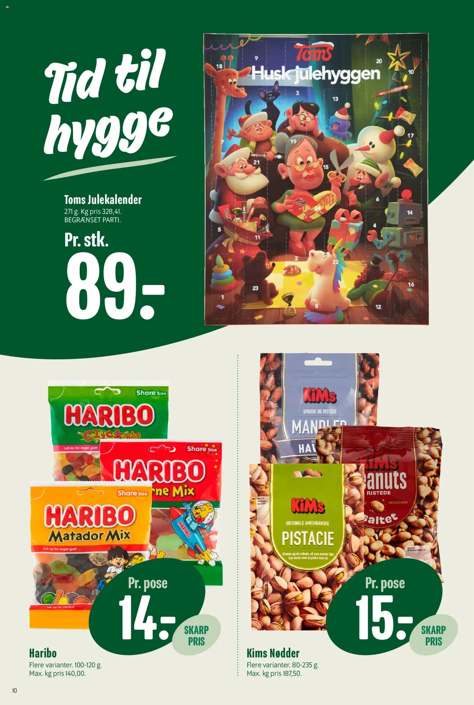 Min Købmand tilbudsavis – gyldig fra 31.10.2025 | Side: 10 | Produkter: Nødder