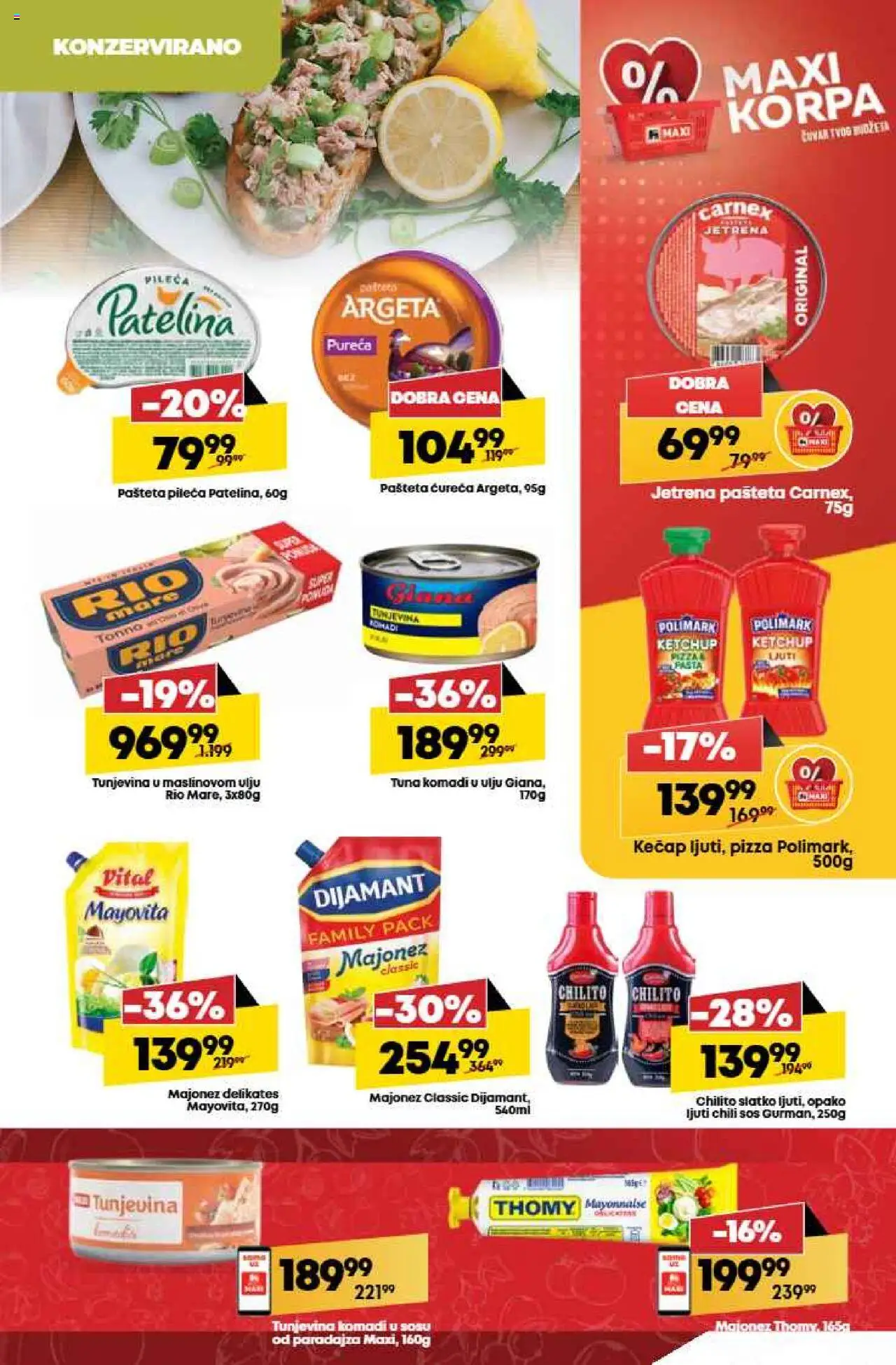 Maxi katalog - važi od 31.07.2025 | Strana: 21 | Proizvode: Majonez, Kečap, Sos, Pašteta