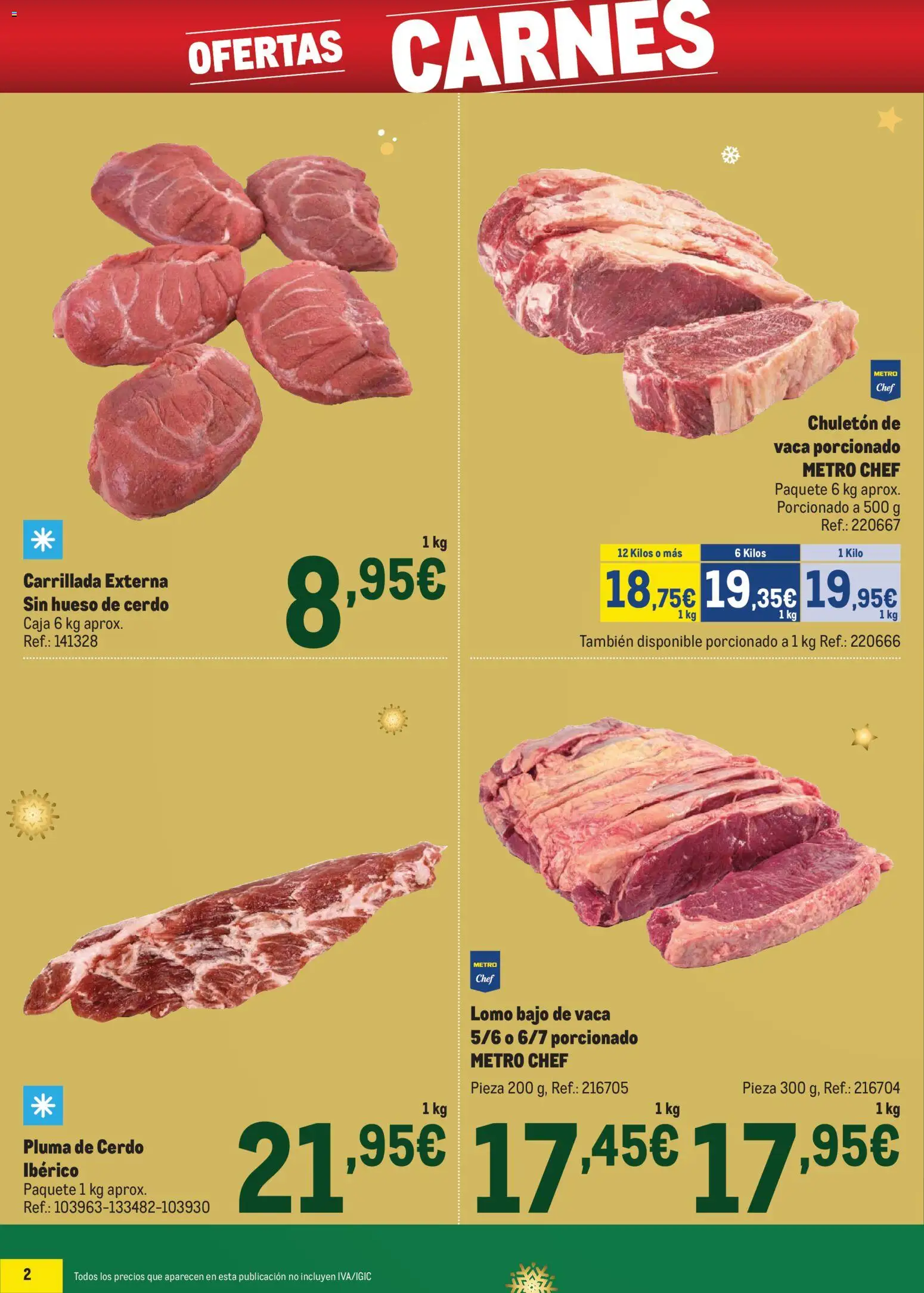Makro - Precios Especial Sur 2 │ válido desde el 09.12.2025 | Página: 2 | Productos: Cerdo, Caja