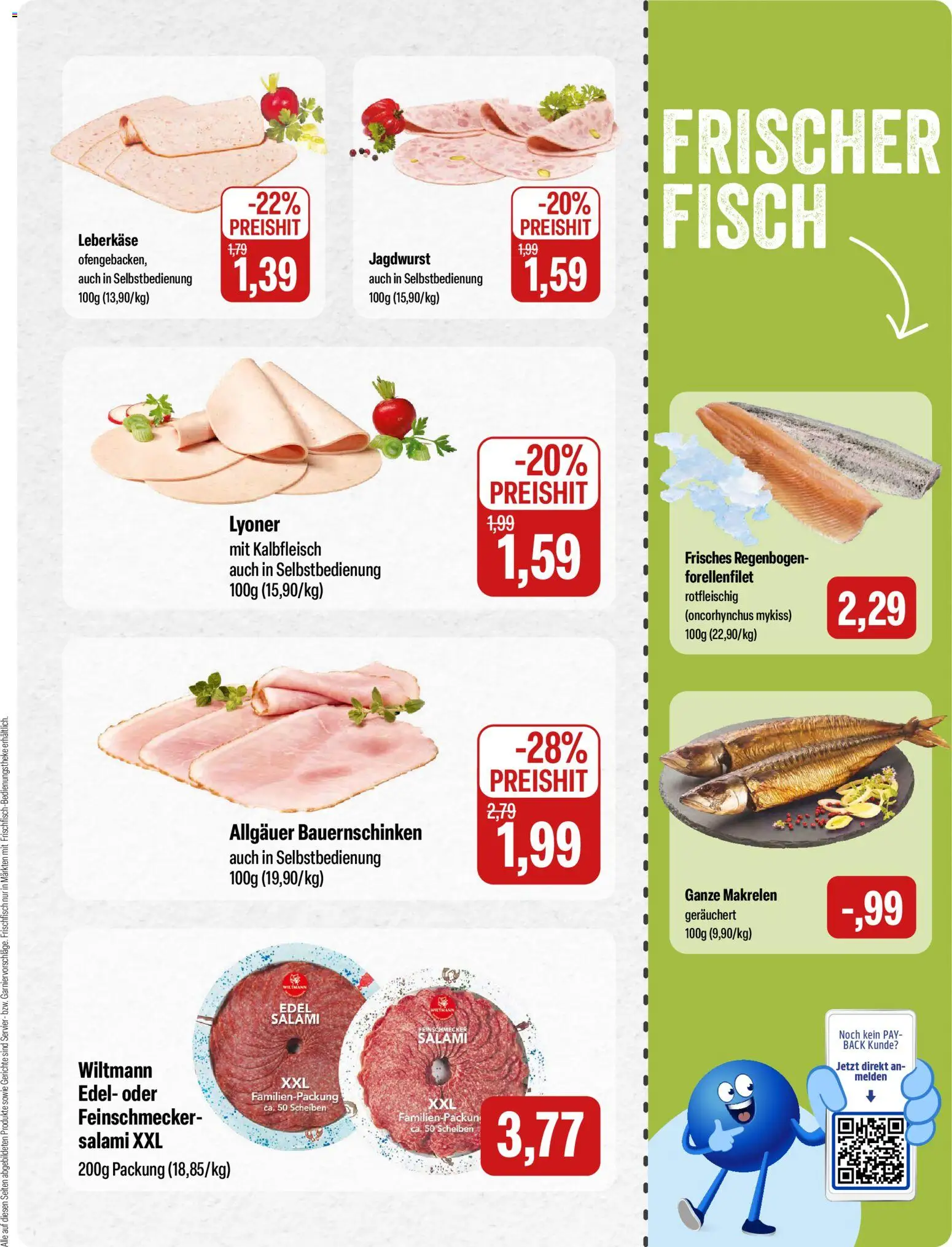 Feneberg Angebote – gültig ab 20.11.2025 | Seite: 3 | Produkte: Fisch, Salami, Leberkase