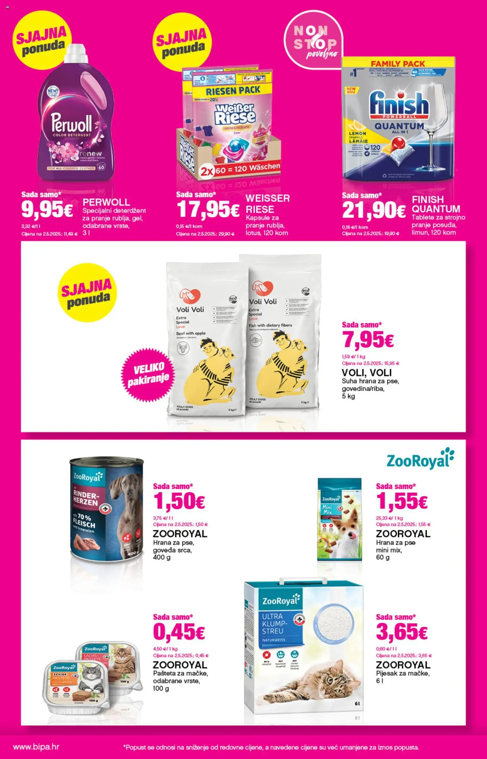 Bipa katalog | vrijedi od 19.02.2026 | Stranica: 18 | Proizvodi: Hrana za pse, Deterdžent, Pašteta, Weisser Riese