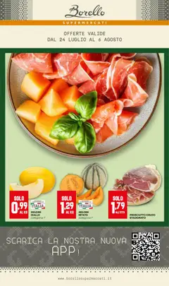 Anteprima del volantino Volantino Borello Supermercati	 valido a partire dal 24.07.2025
