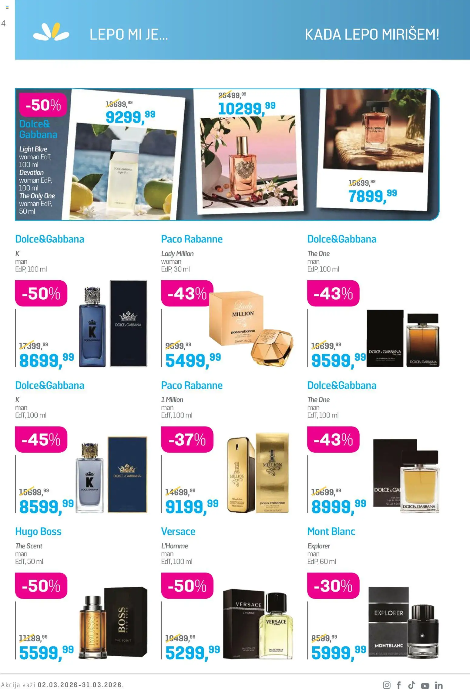 Lilly drogerie katalog - važi od 01.03.2026 | Strana: 4 | Proizvode: Hugo