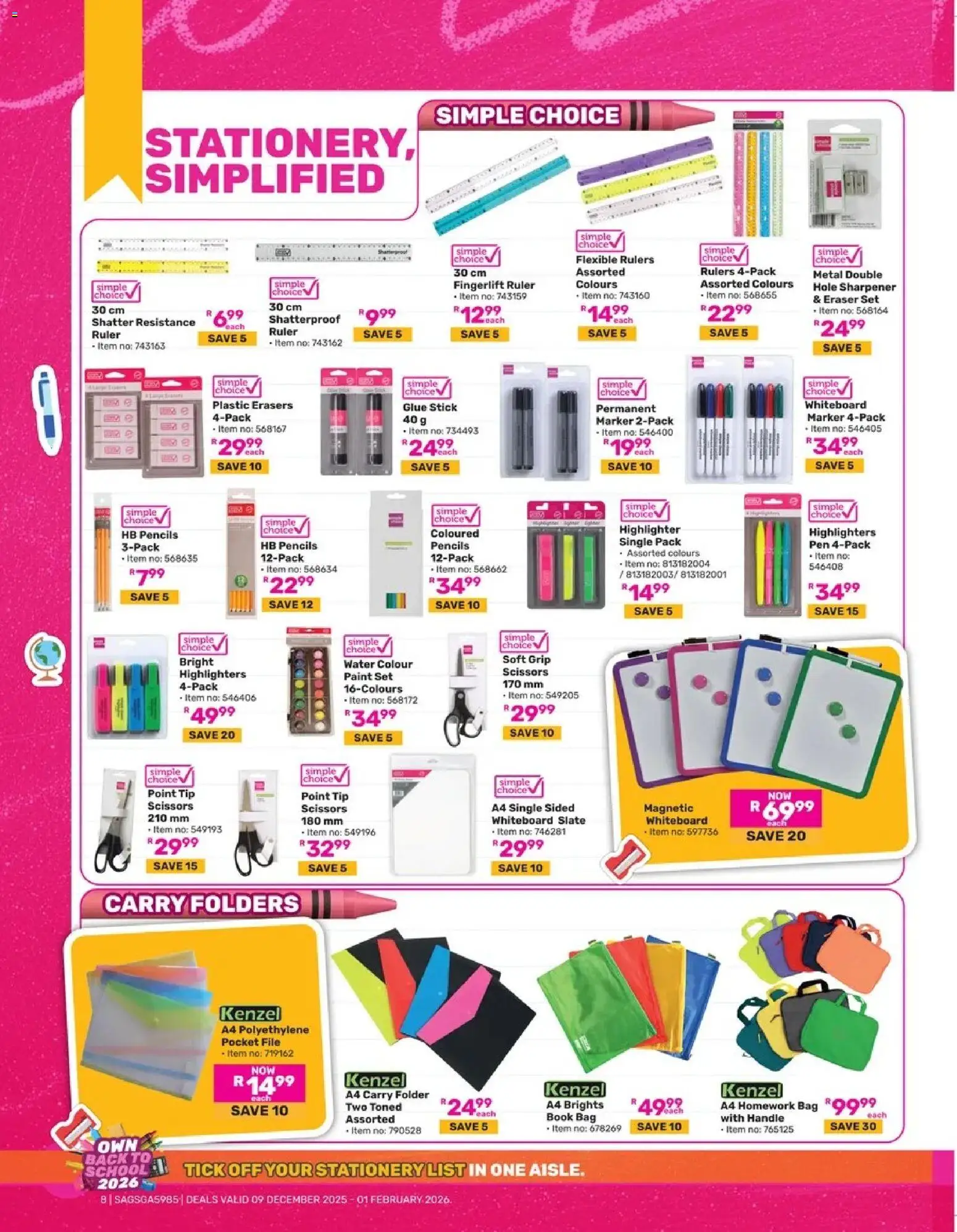 New Game catalogue – valid from 09.12.2025 | Page: 8 | Products: Bag, Paint, Pen, Water