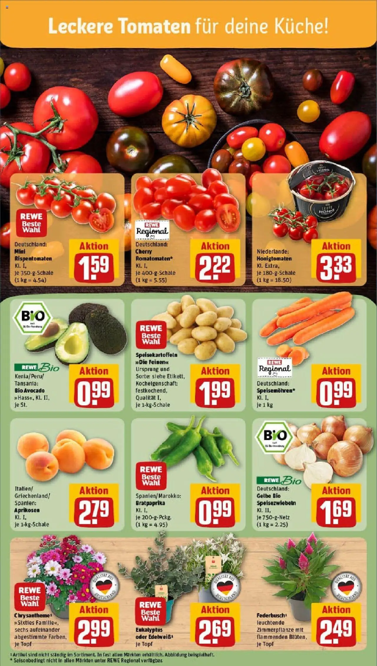 Rewe prospekt Bonn / Kessenich	 - gültig ab dem 14.07.2025 | Seite: 5 | Produkte: Küche, Tomaten, Avocado