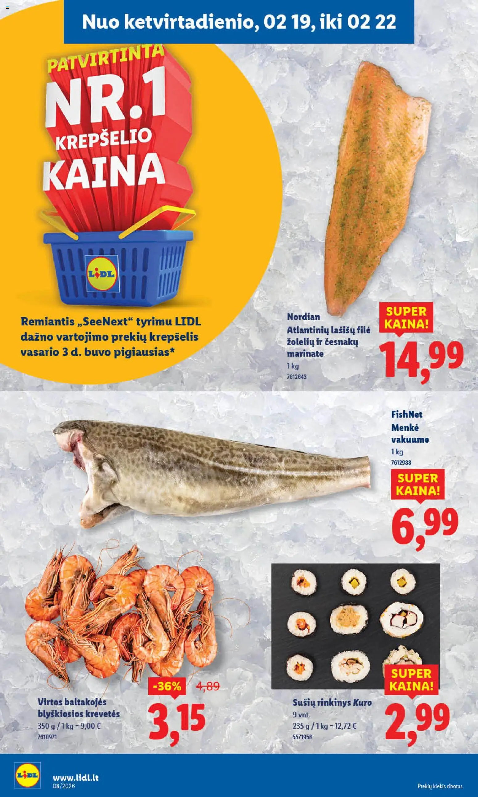 LIDL akcijos nuo 16.02.2026 | Puslapis: 38 | Prekių: Krepšelis
