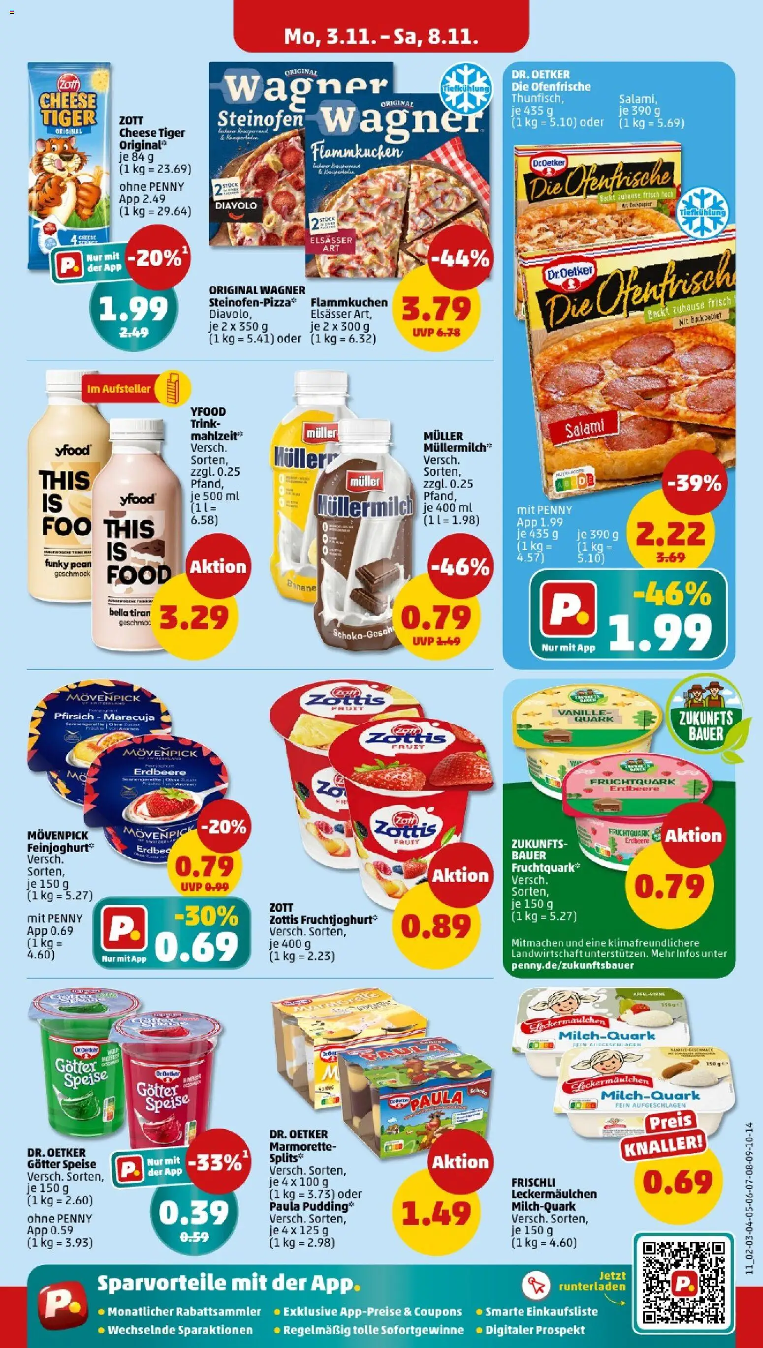 Penny - Hamburg – gültig ab 03.11.2025 | Seite: 9 | Produkte: Äpfel, YFood, Pfirsich, Müllermilch