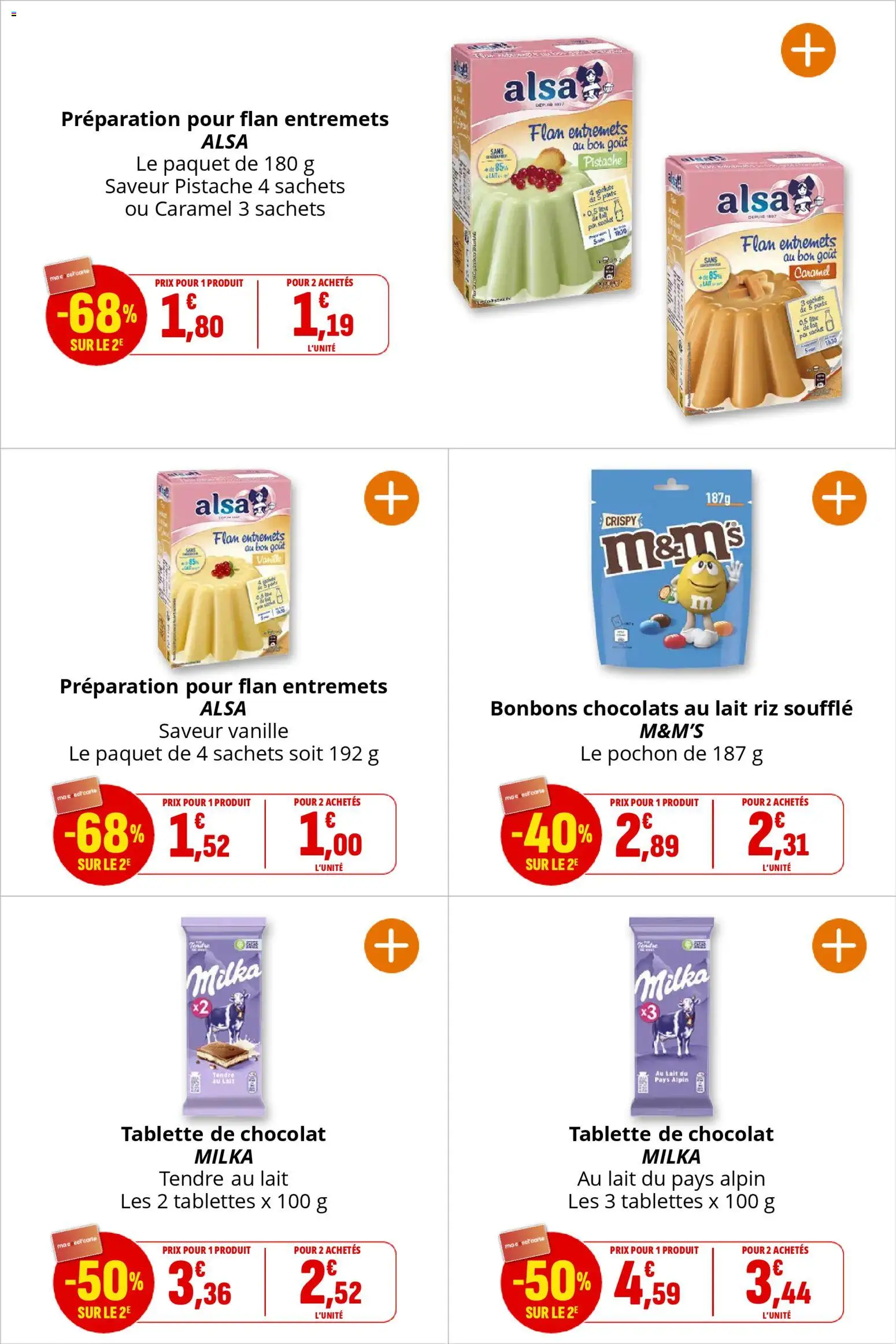 {H1} | Page: 21 | Produits: Tablette, Lait, Riz, Bonbons
