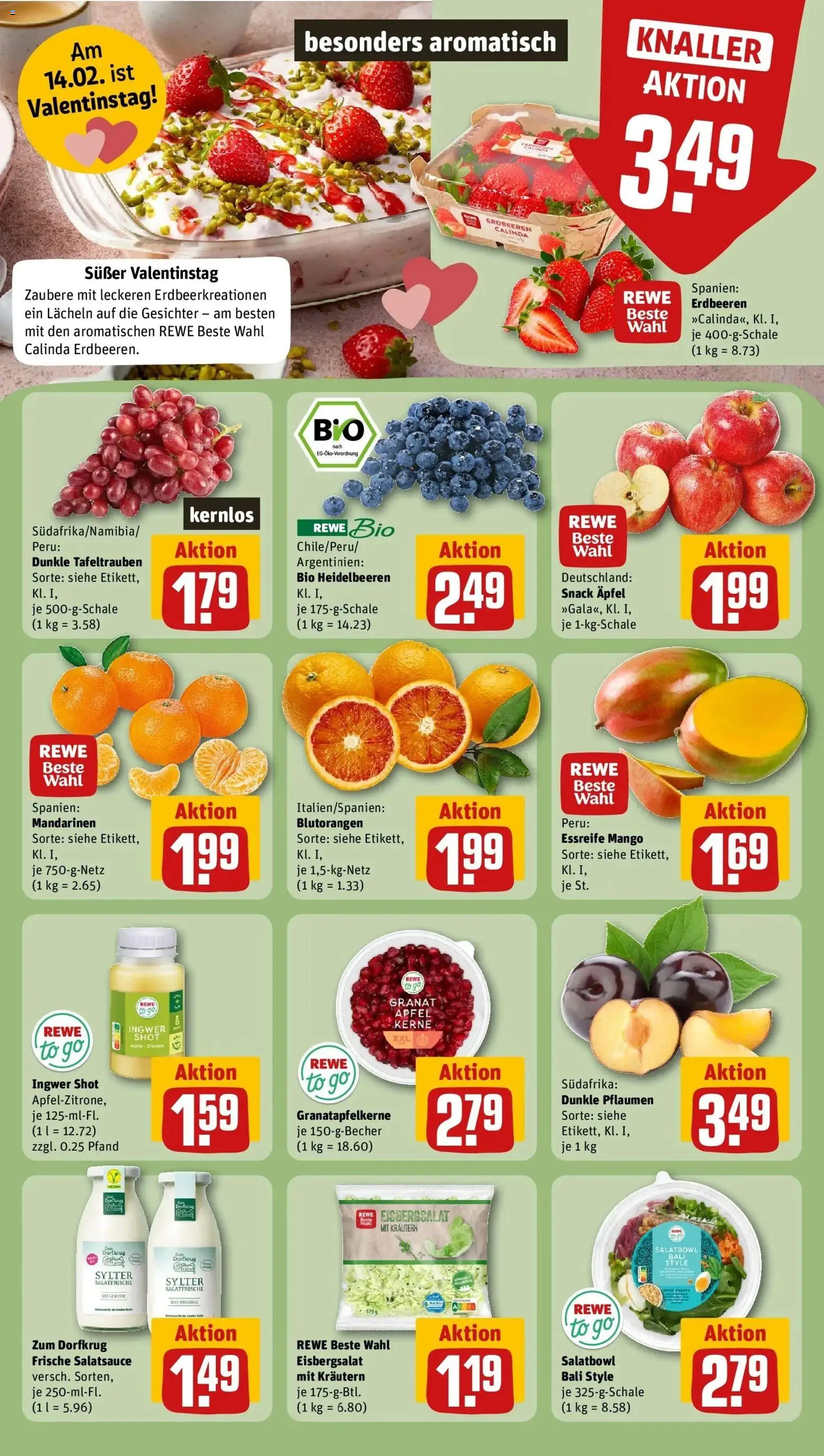 Rewe prospekt Stadtroda	 – gültig ab 09.02.2026 | Seite: 10 | Produkte: Pflaumen, Dressing, Eisbergsalat, Zitrone