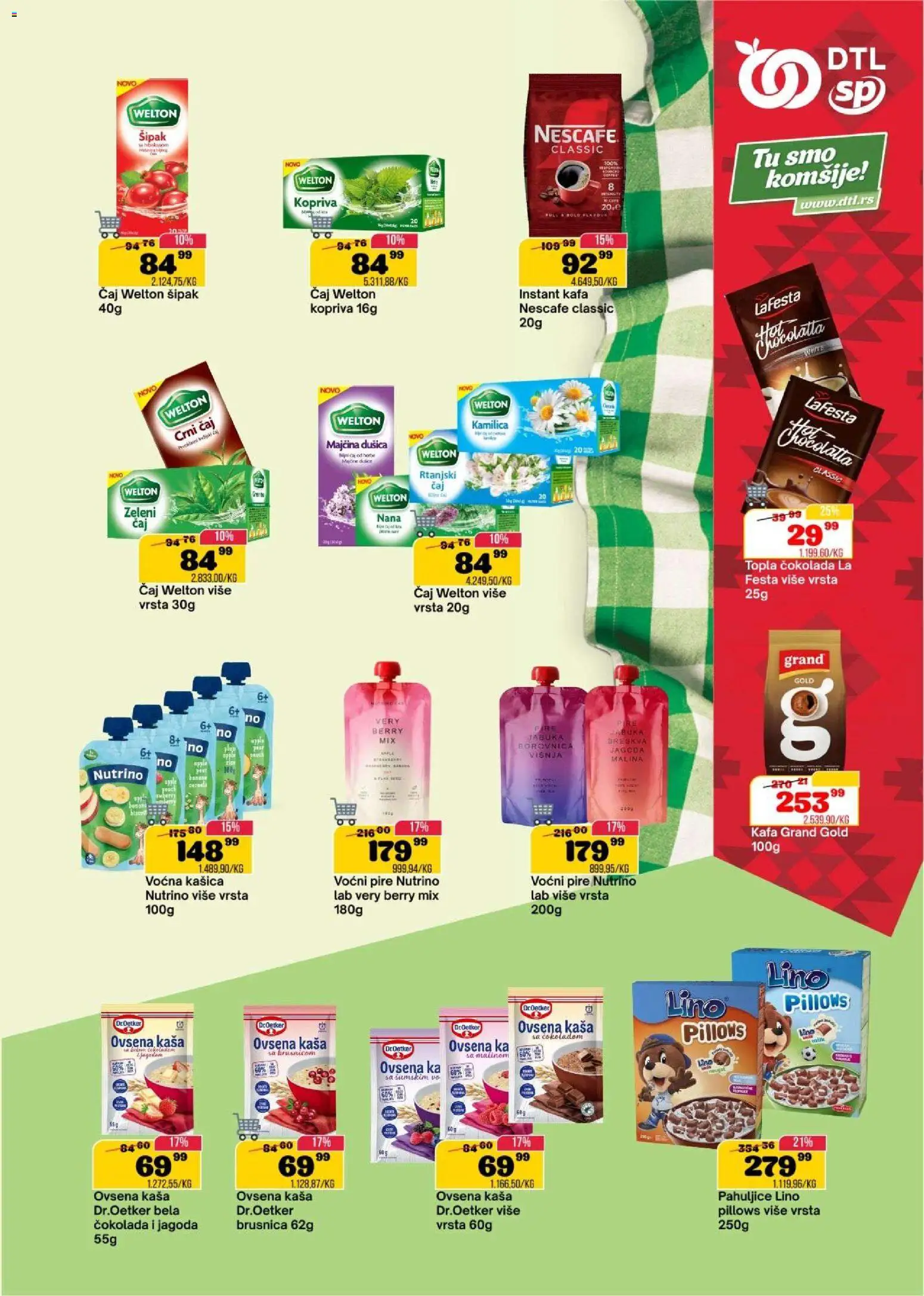 Senta Promet katalog - važi od 11.02.2026 | Strana: 5 | Proizvode: Malina, Kafa, Nescafé, Čaj